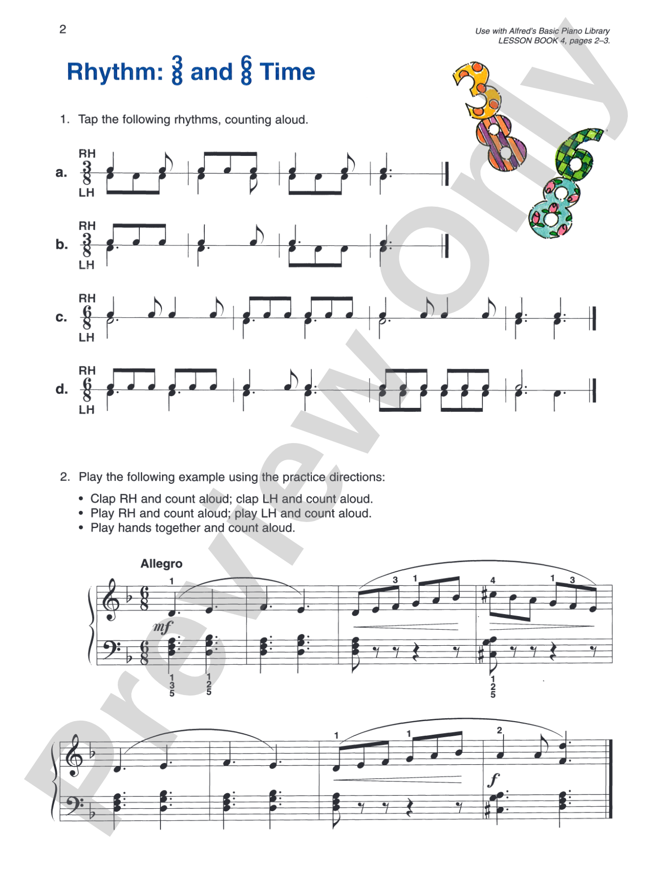 Alfred's Basic Piano Library: Sight Reading Book 4: Piano