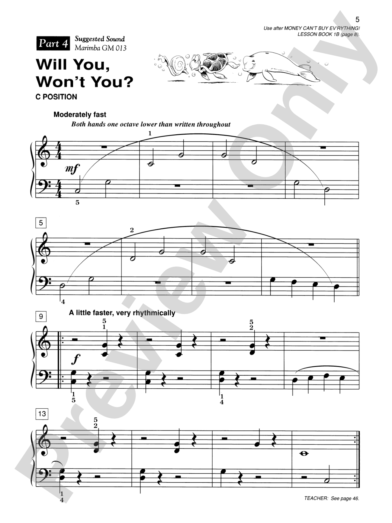Alfred's Basic Piano Library: Ensemble Book 1B: Piano
