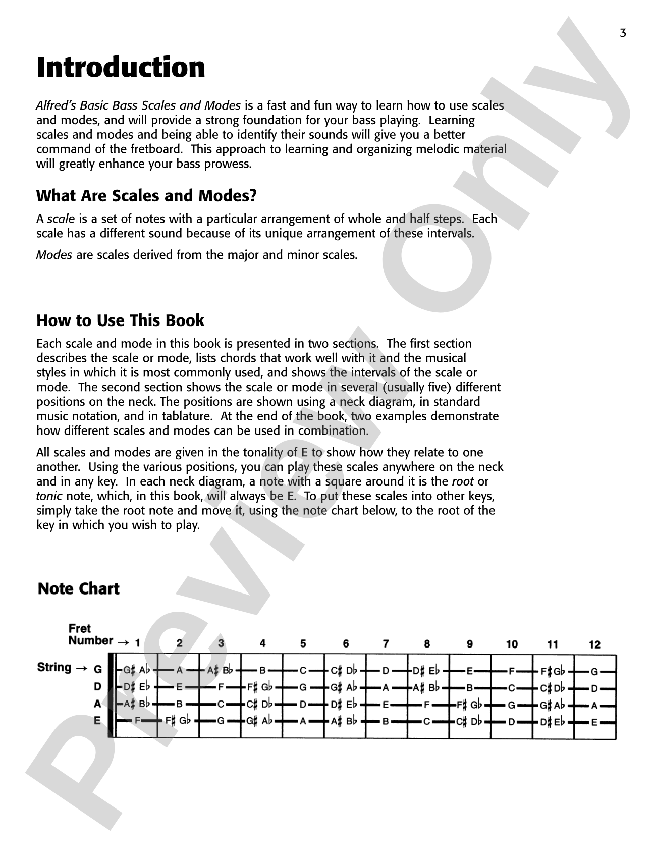 Alfred's Basic Bass Scales & Modes: The Easiest Way to Get the Essentials Under Your Fingers