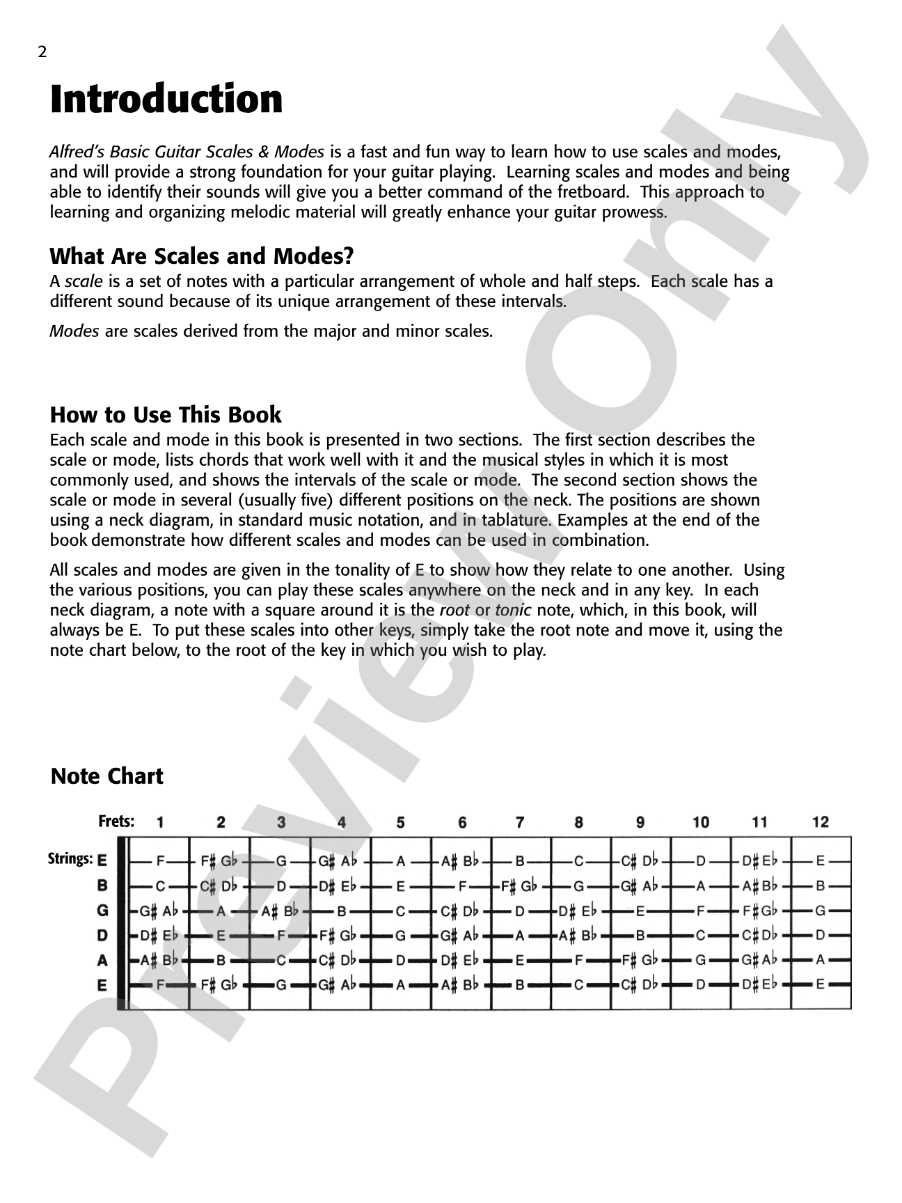 Alfred's Basic Guitar Scales & Modes: The Easiest Way to Get the Essentials Under Your Fingers