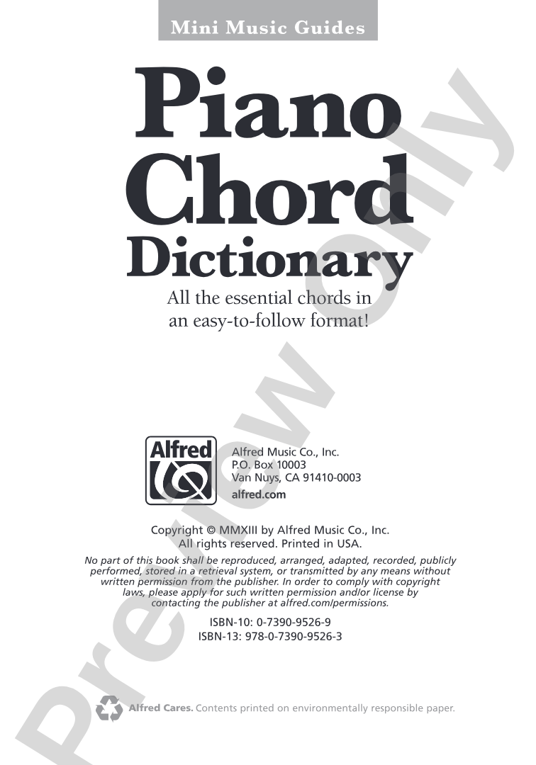 Mini Music Guides: Piano Chord Dictionary: All the Essential Chords in an Easy-to-Follow Format!: Piano