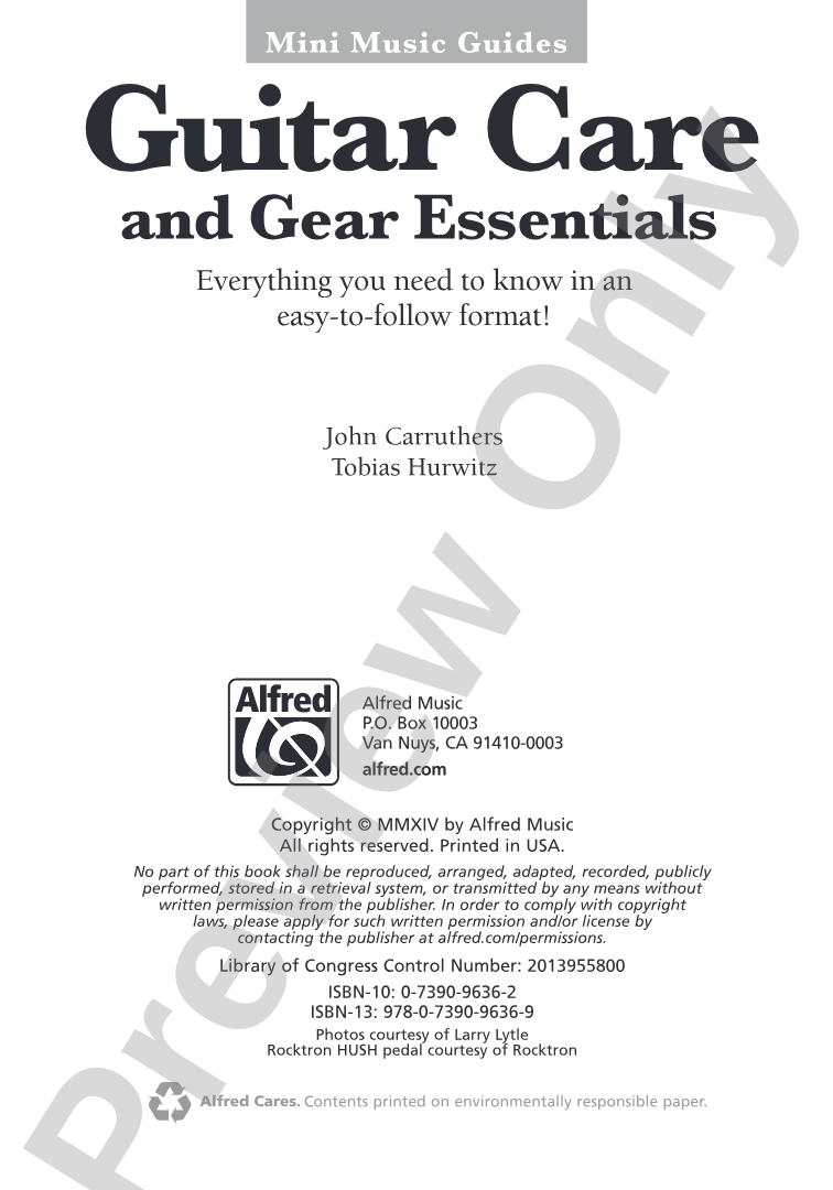 Mini Music Guides: Guitar Care and Gear Essentials: Everything You Need to Know in an Easy-to-Follow Format!