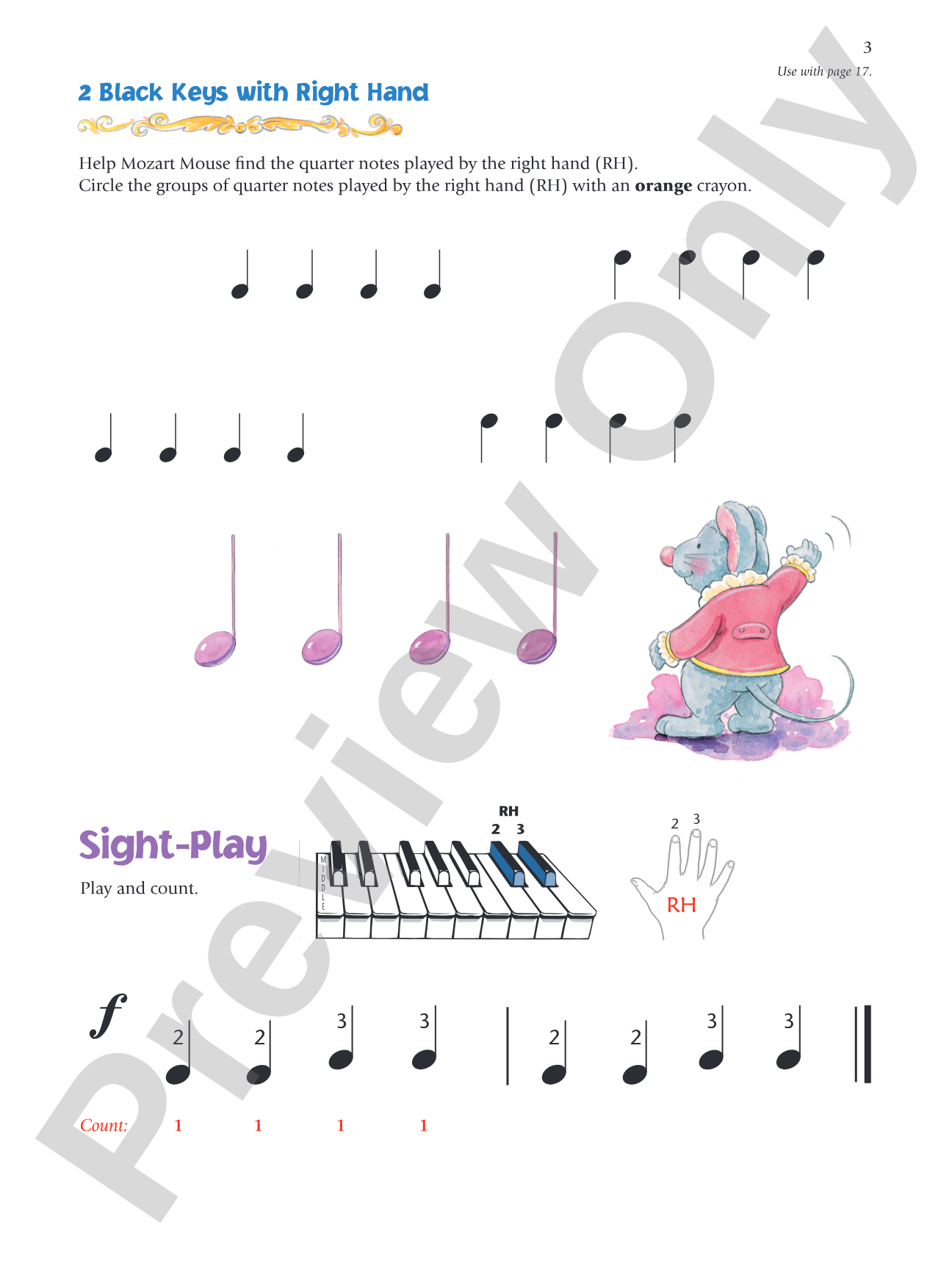 Music for Little Mozarts: Notespeller & Sight-Play Book 1: Written Activities and Playing Examples to Reinforce Note-Reading: Piano