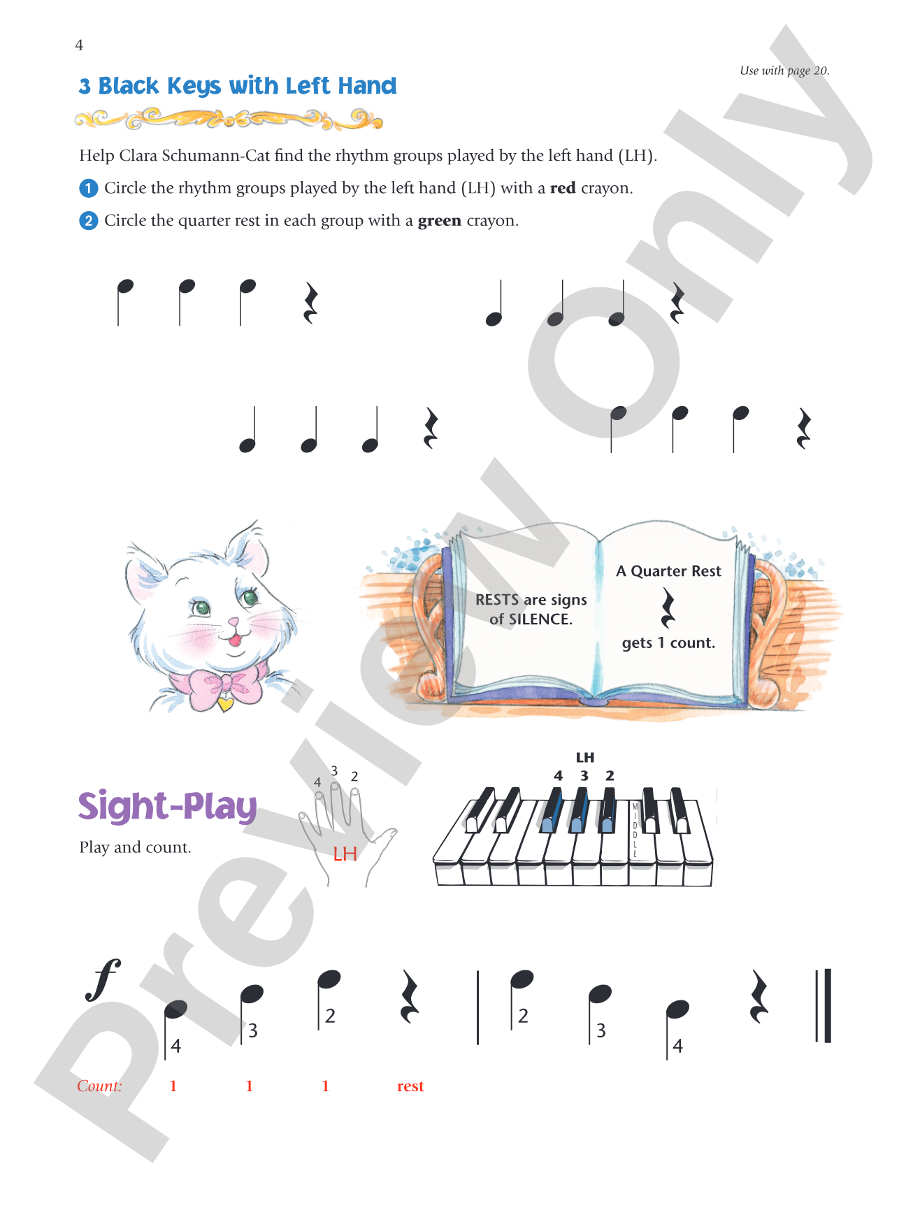 Music for Little Mozarts: Notespeller & Sight-Play Book 1: Written Activities and Playing Examples to Reinforce Note-Reading: Piano