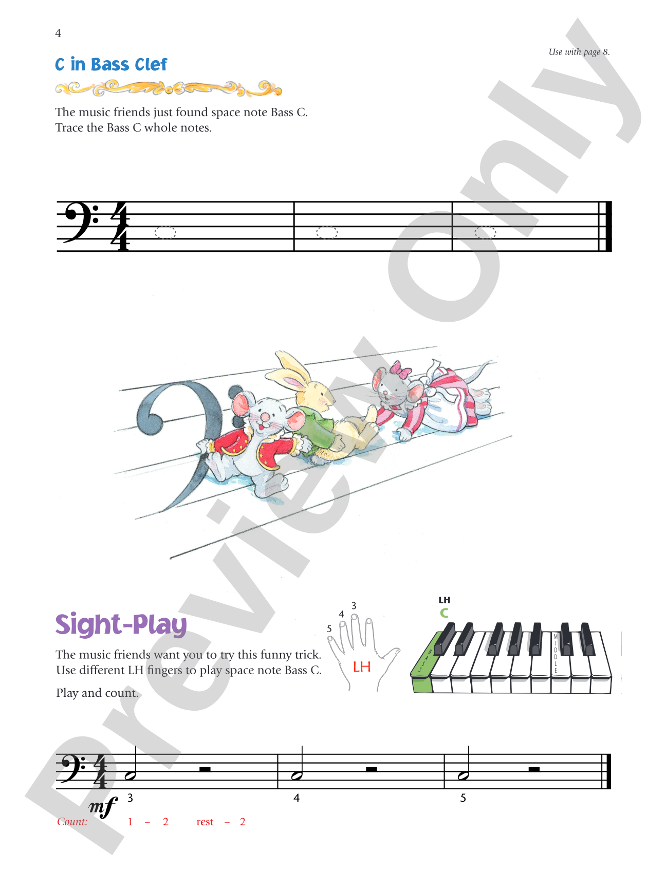 Music for Little Mozarts: Notespeller & Sight-Play Book 3: Written Activities and Playing Examples to Reinforce Note-Reading: Piano