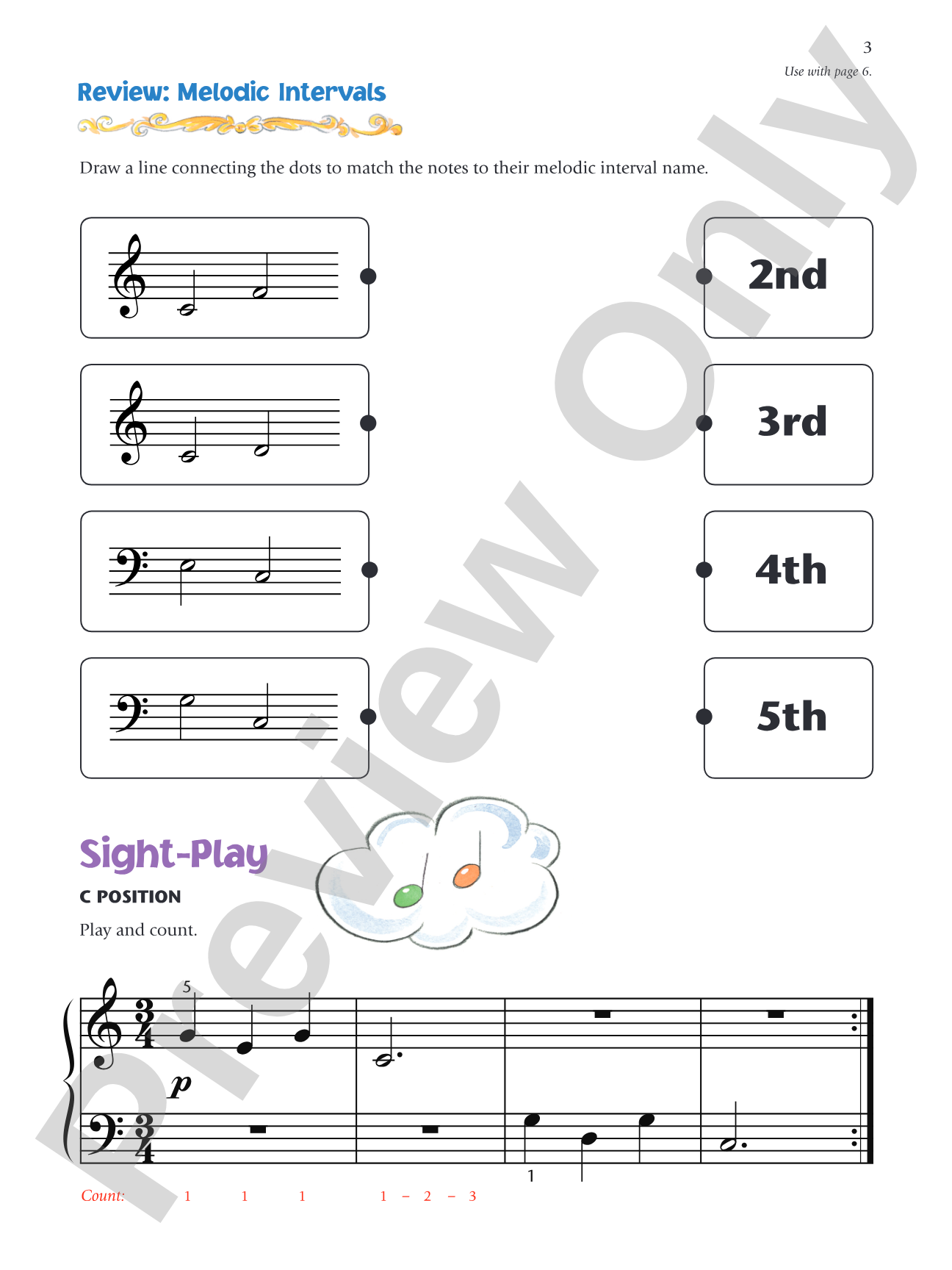 Music for Little Mozarts: Notespeller & Sight-Play Book 4: Written Activities and Playing Examples to Reinforce Note-Reading: Piano