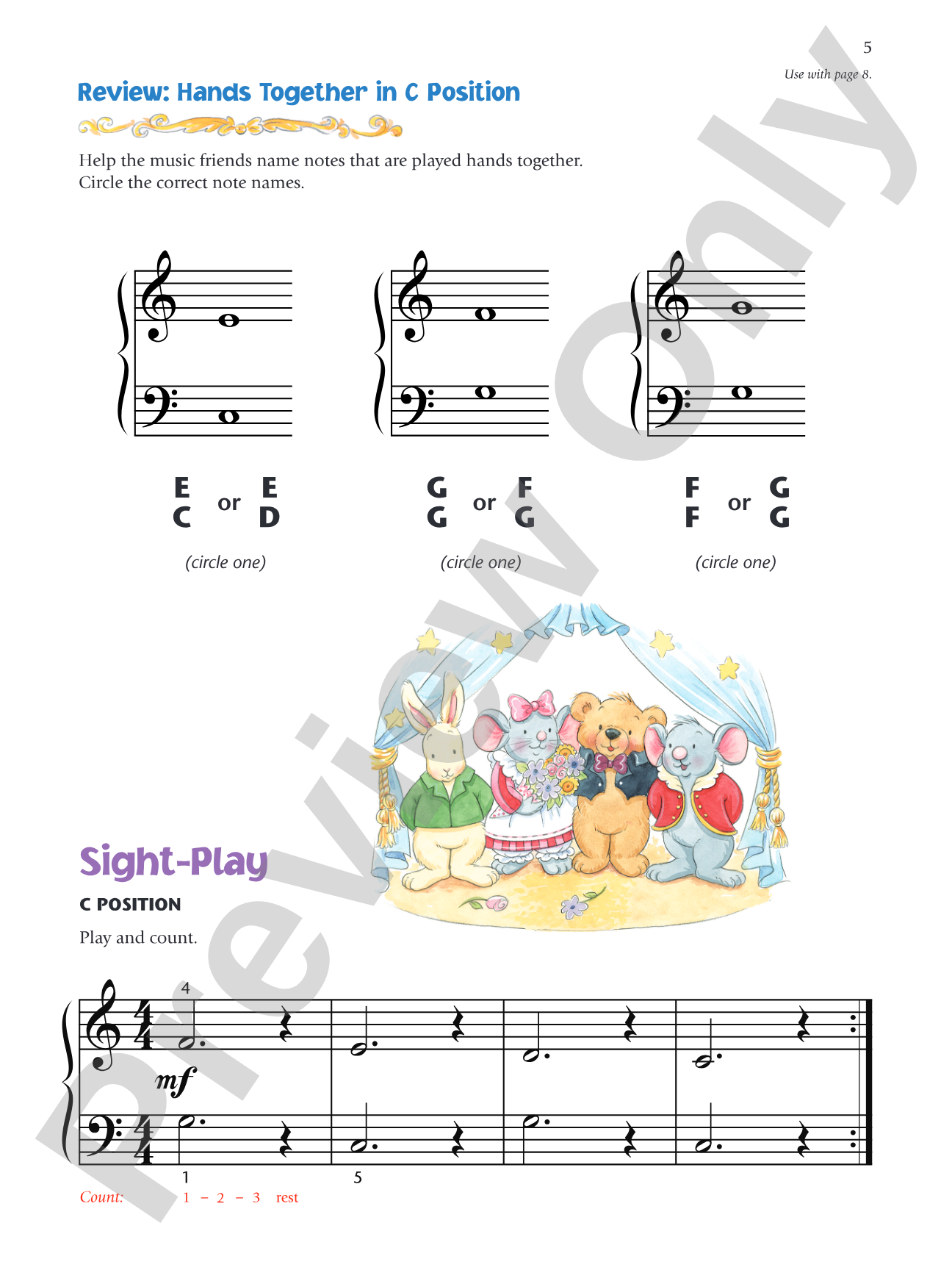 Music for Little Mozarts: Notespeller & Sight-Play Book 4: Written Activities and Playing Examples to Reinforce Note-Reading: Piano