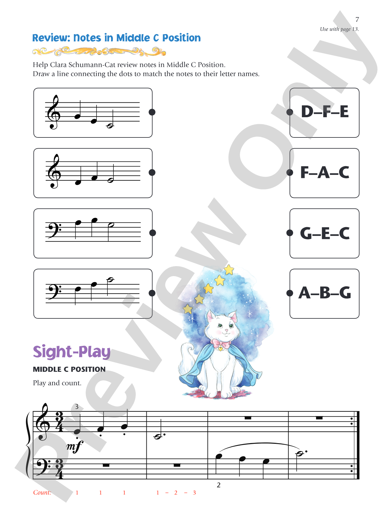 Music for Little Mozarts: Notespeller & Sight-Play Book 4: Written Activities and Playing Examples to Reinforce Note-Reading: Piano
