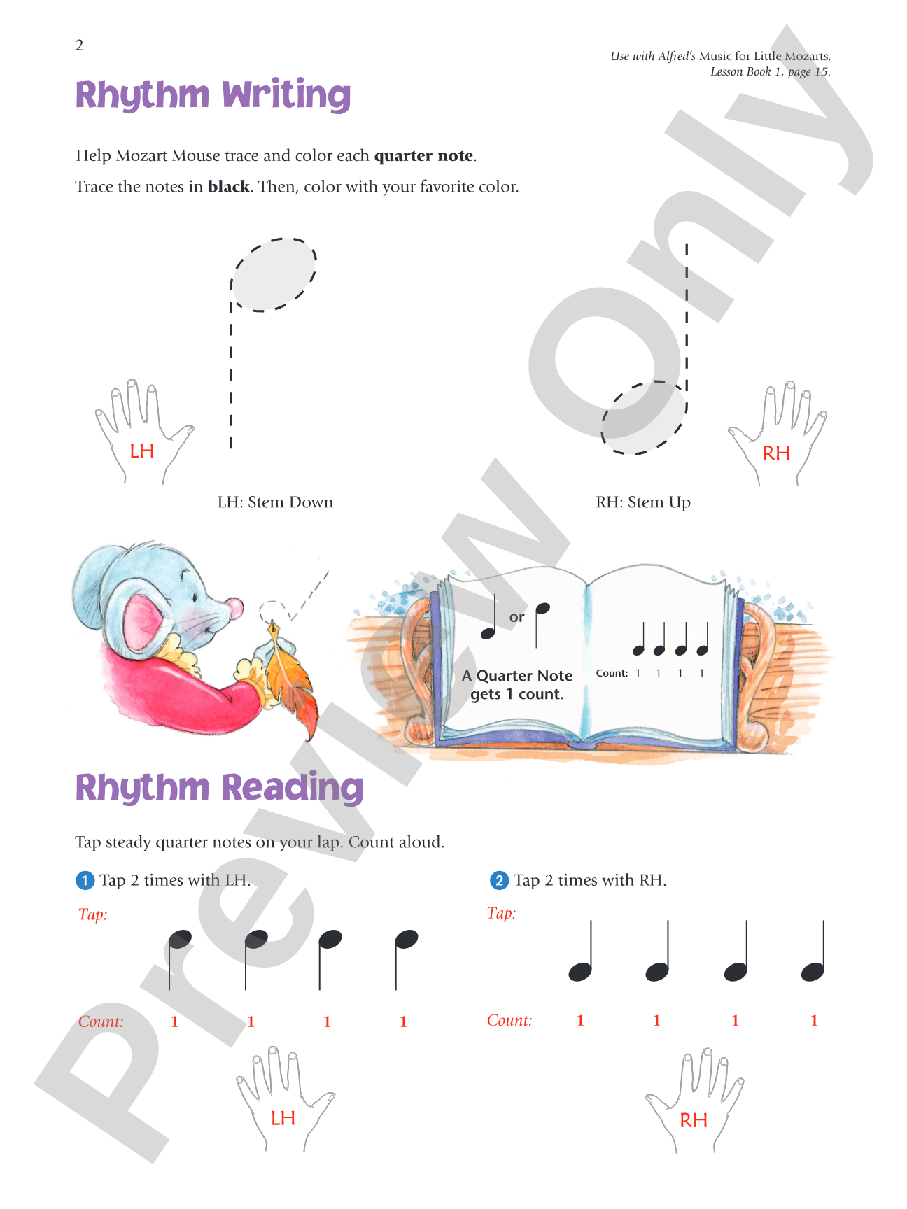 Music for Little Mozarts: Rhythm Speller, Book 1: Written Activities and Rhythm Patterns to Reinforce Rhythm Reading: Piano