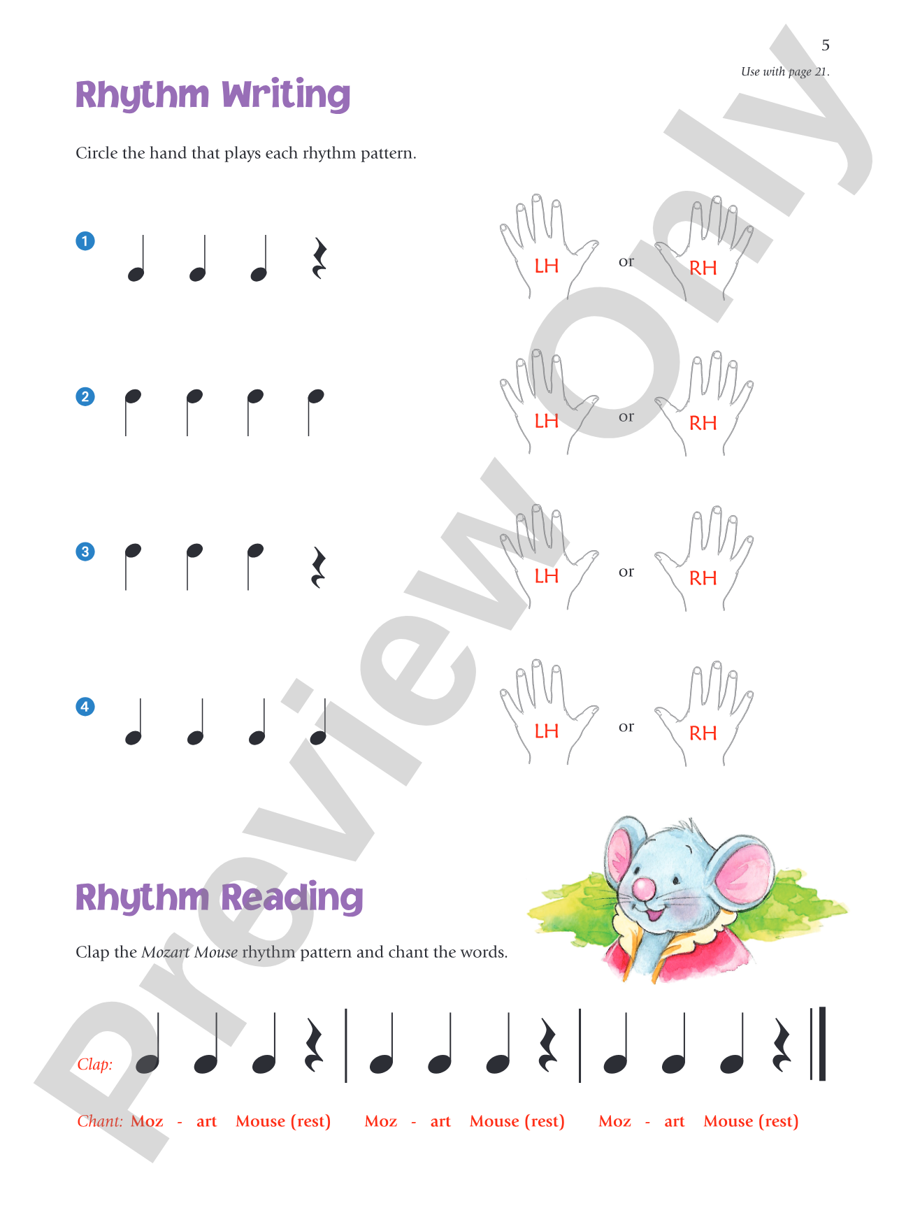 Music for Little Mozarts: Rhythm Speller, Book 1: Written Activities and Rhythm Patterns to Reinforce Rhythm Reading: Piano