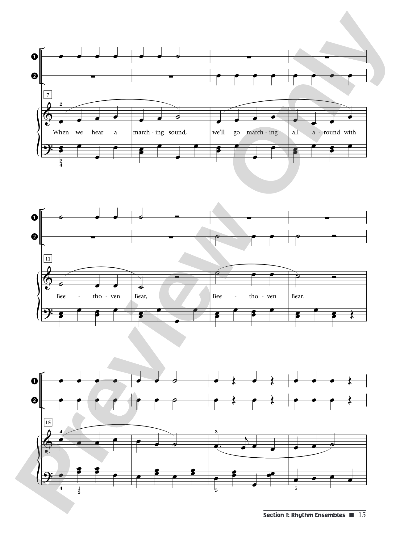 Music for Little Mozarts: Rhythm Ensembles & Teaching Activities: Performance Ensembles and Strategies to Reinforce Musical Concepts: Piano