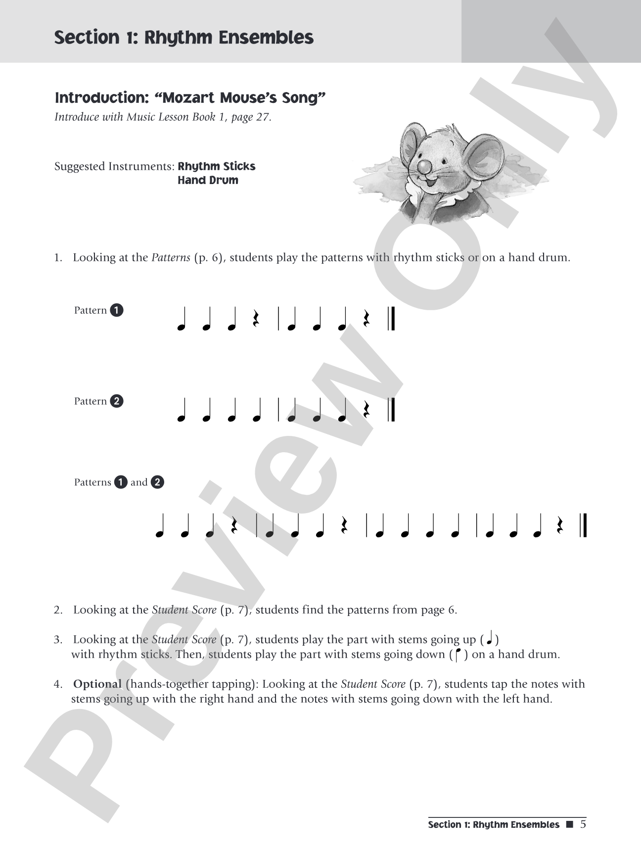 Music for Little Mozarts: Rhythm Ensembles & Teaching Activities: Performance Ensembles and Strategies to Reinforce Musical Concepts: Piano
