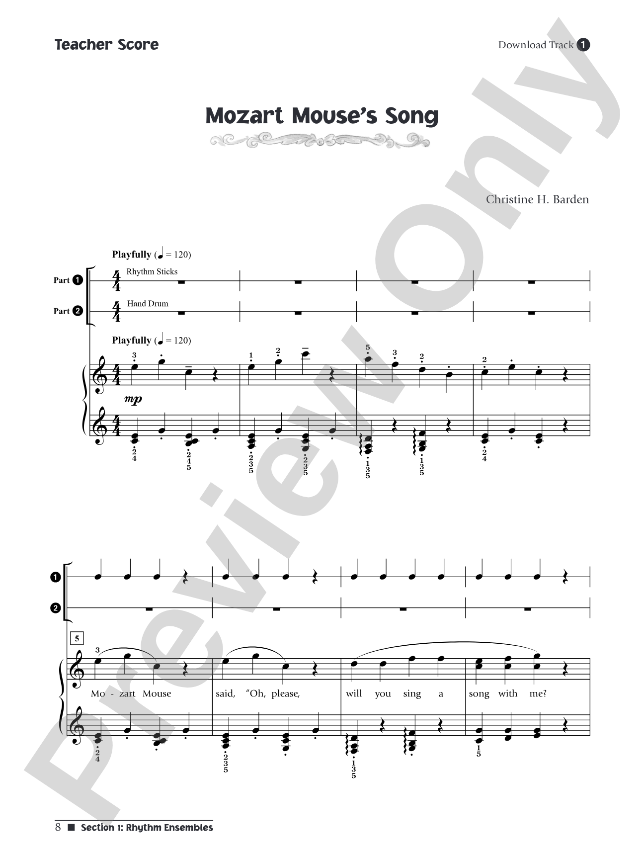 Music for Little Mozarts: Rhythm Ensembles & Teaching Activities: Performance Ensembles and Strategies to Reinforce Musical Concepts: Piano