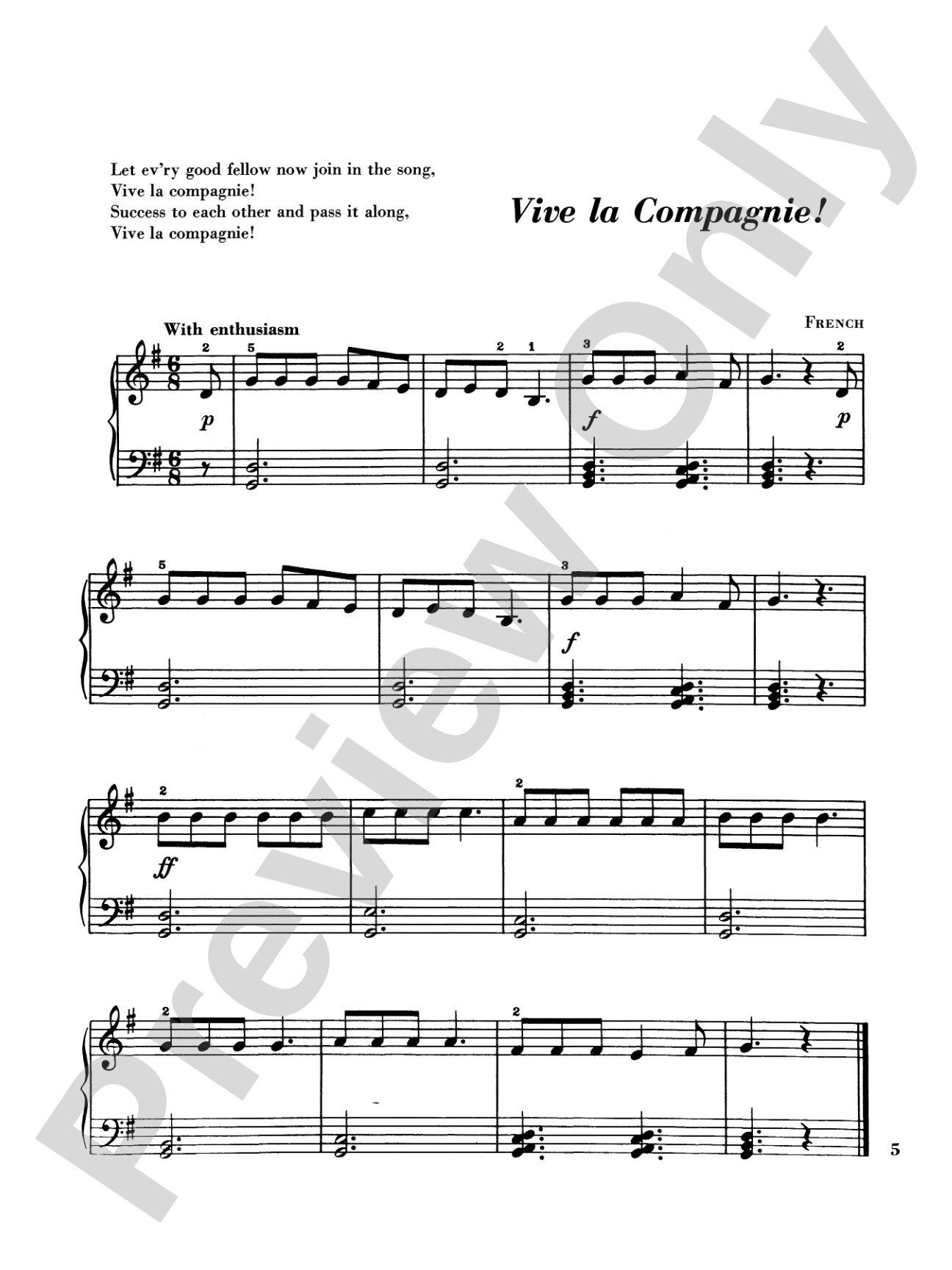 Piano Literature of the 17th, 18th, and 19th Centuries, Book 1: An Introduction Through Folk Songs and Singing Games: Piano