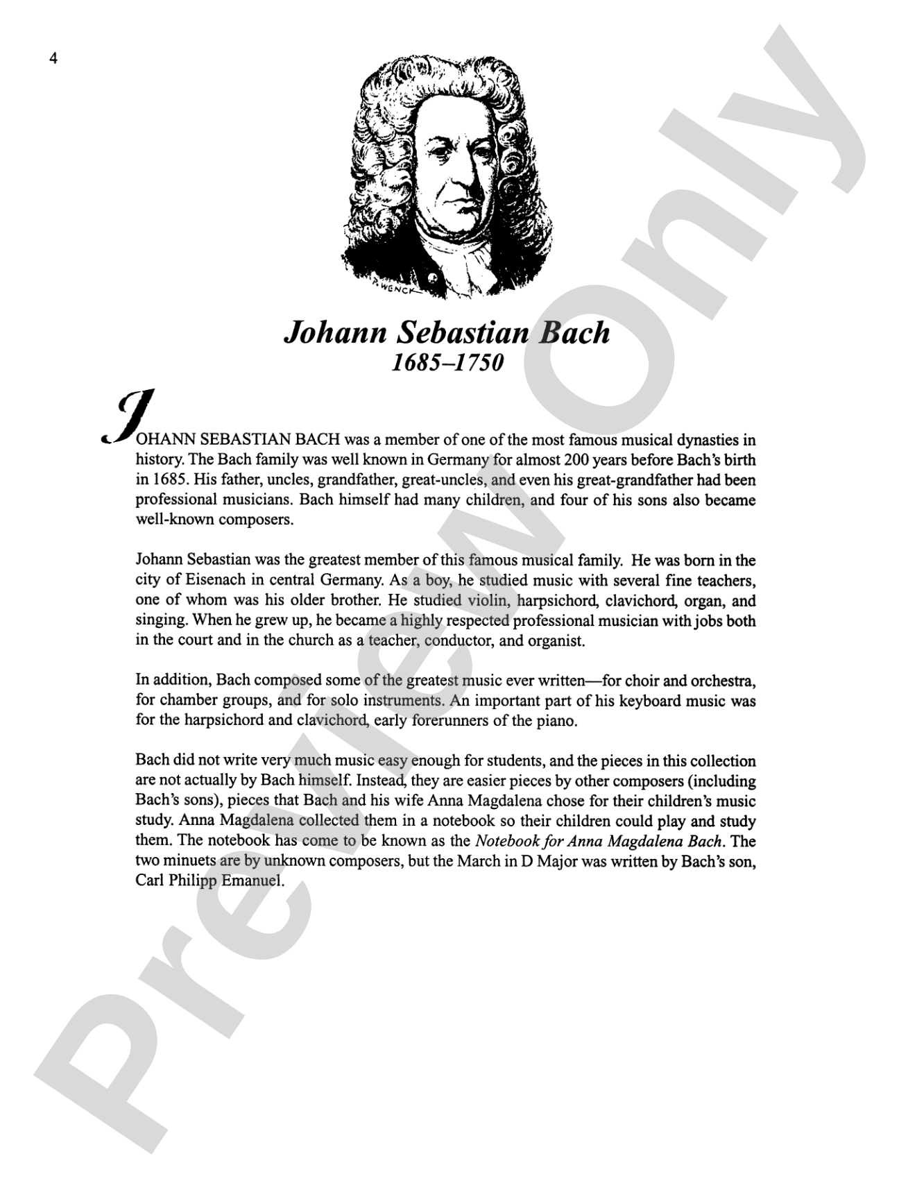 Piano Literature of the 17th, 18th, and 19th Centuries, Book 3: Piano