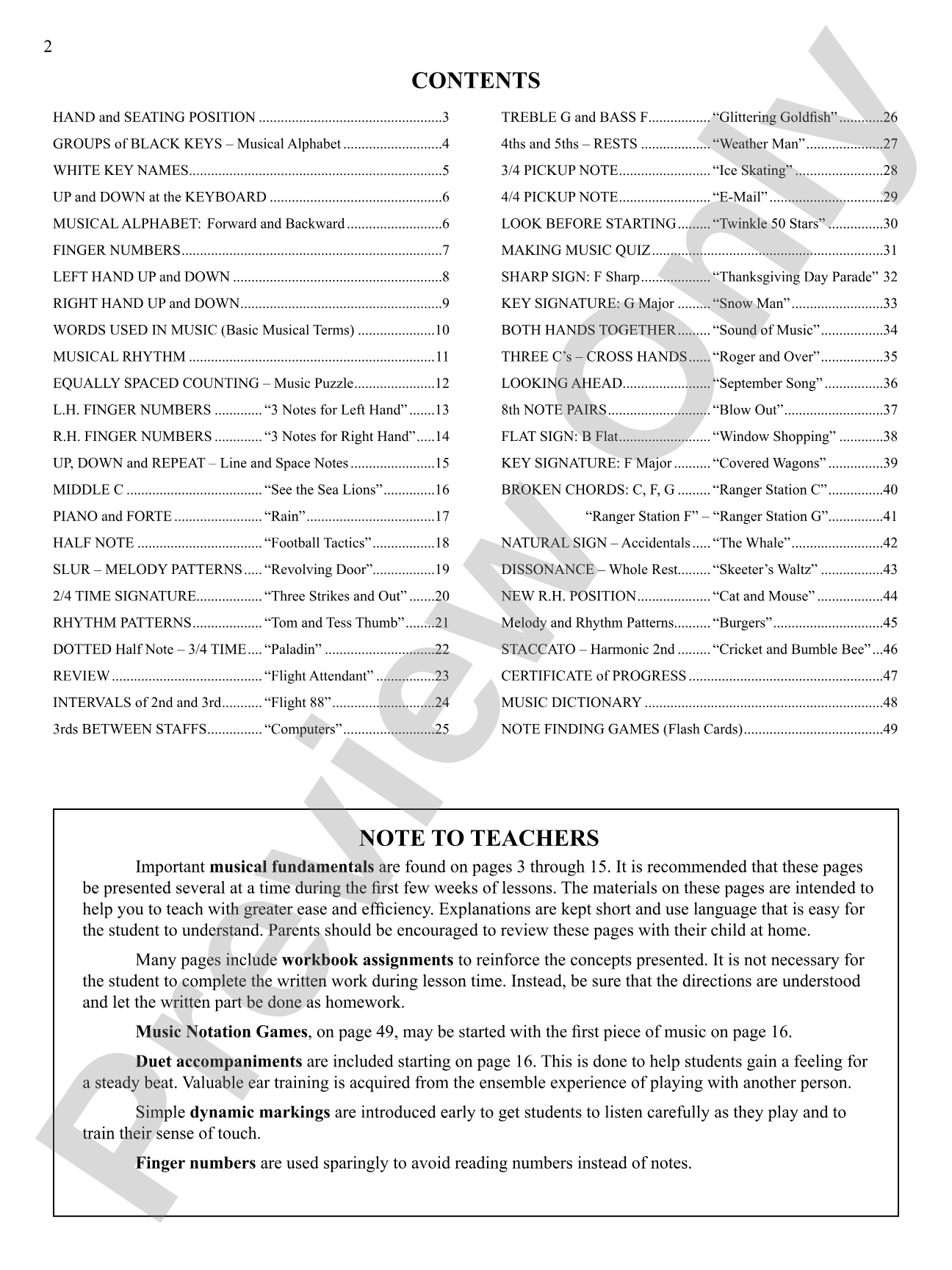 Piano Technic, Book 1: Piano