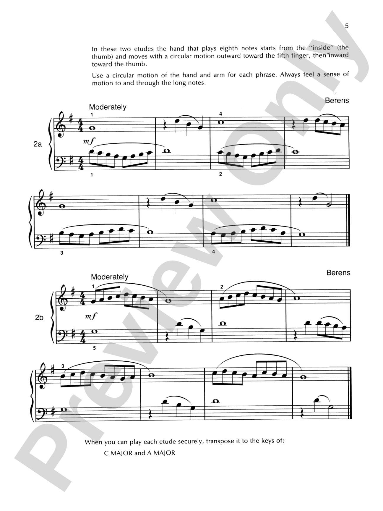 Piano Etudes for the Development of Musical Fingers, Book 1: Piano