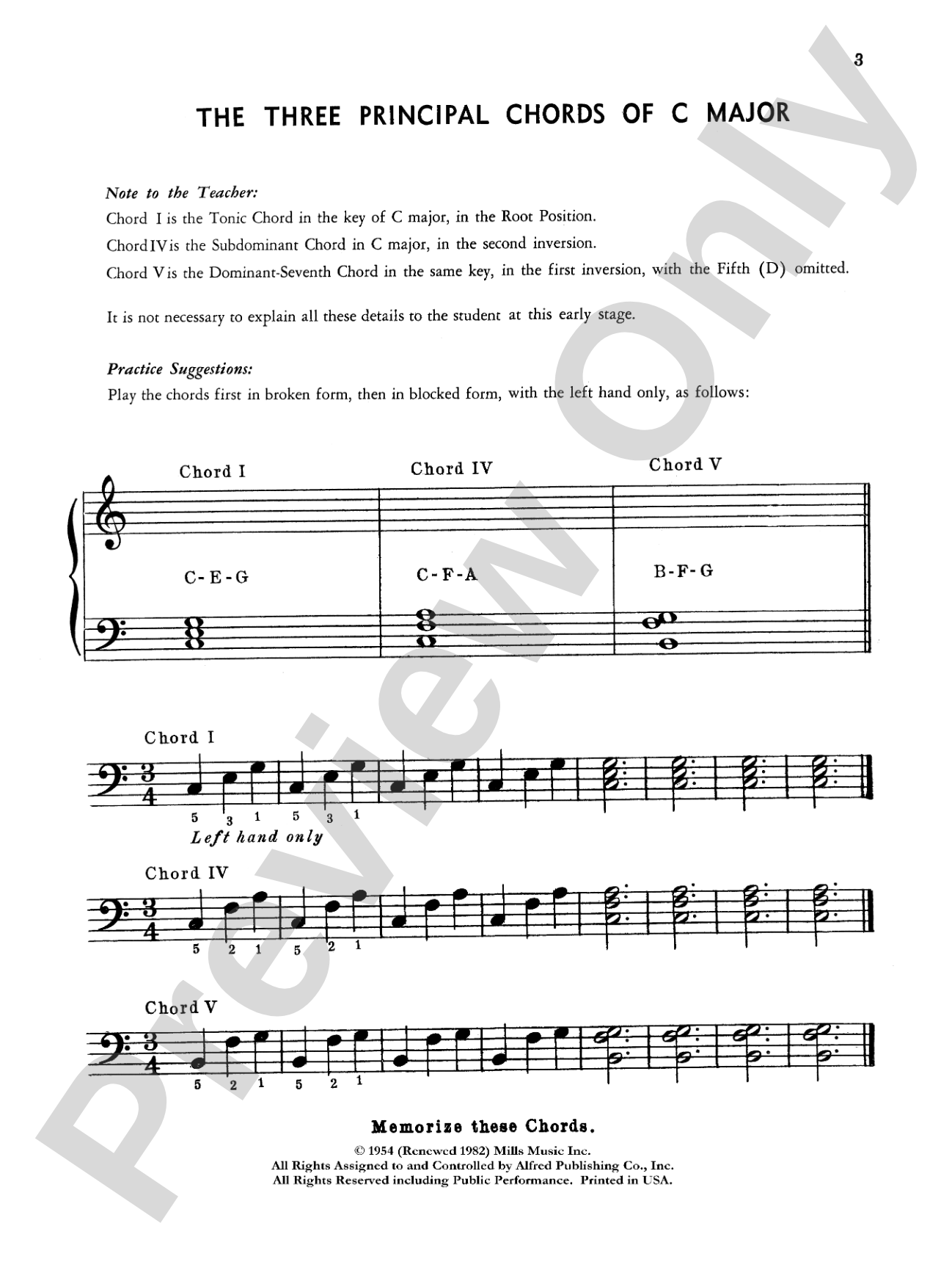 One, Four, Five: A Folio for the Young Pianist: Piano