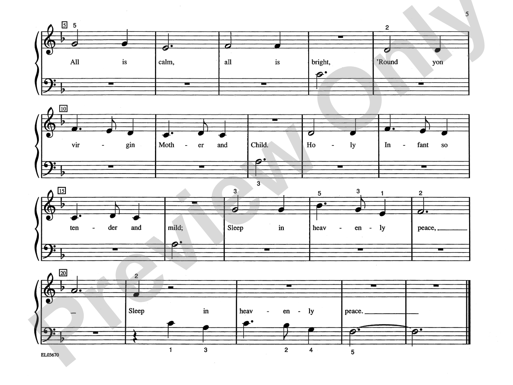 Schaum Christmas, Pre-A: The Green Book: Piano