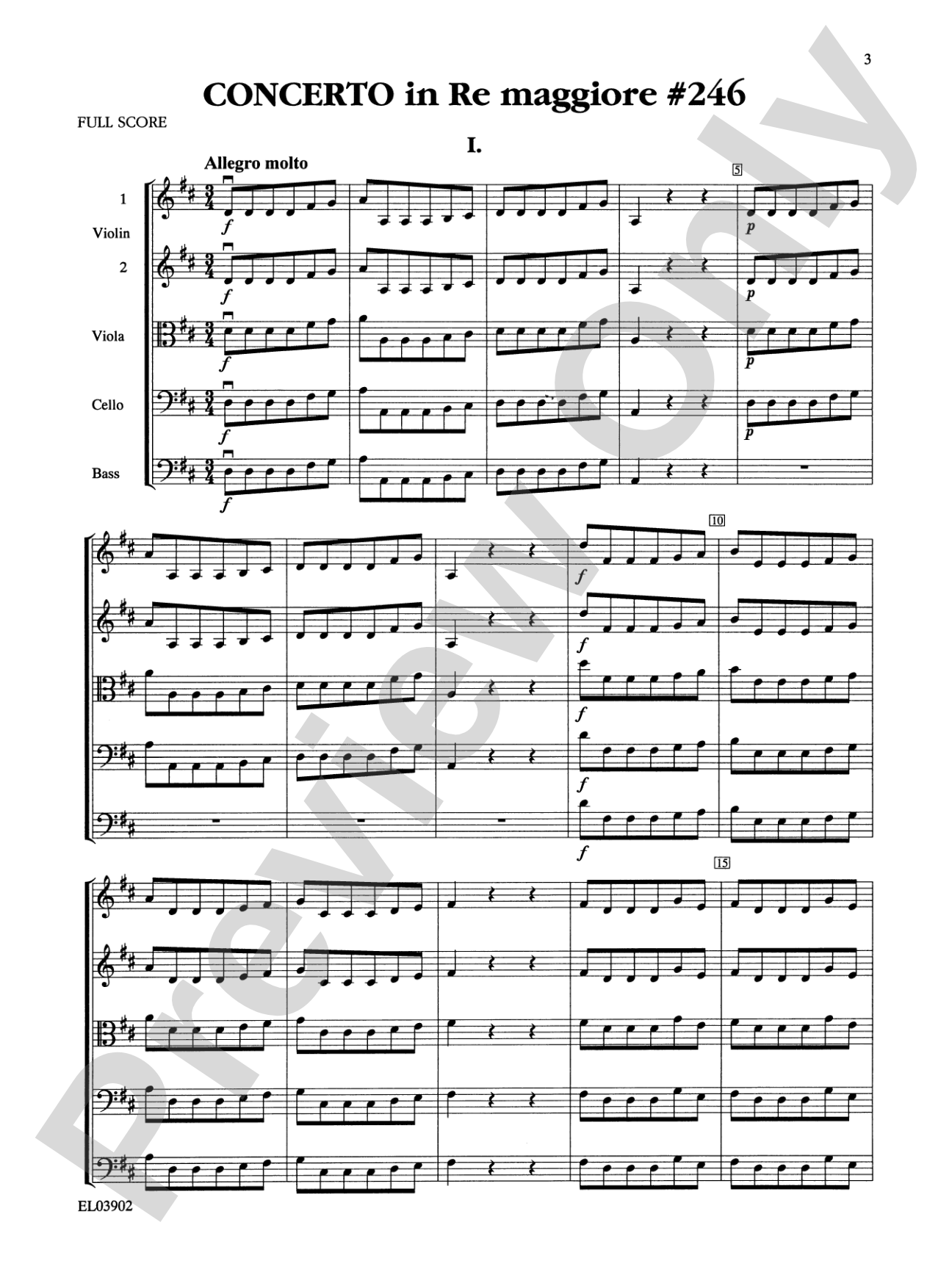 The Best of Antonio Vivaldi Concertos, Volume One: For String Orchestra or String Quartet: Piano