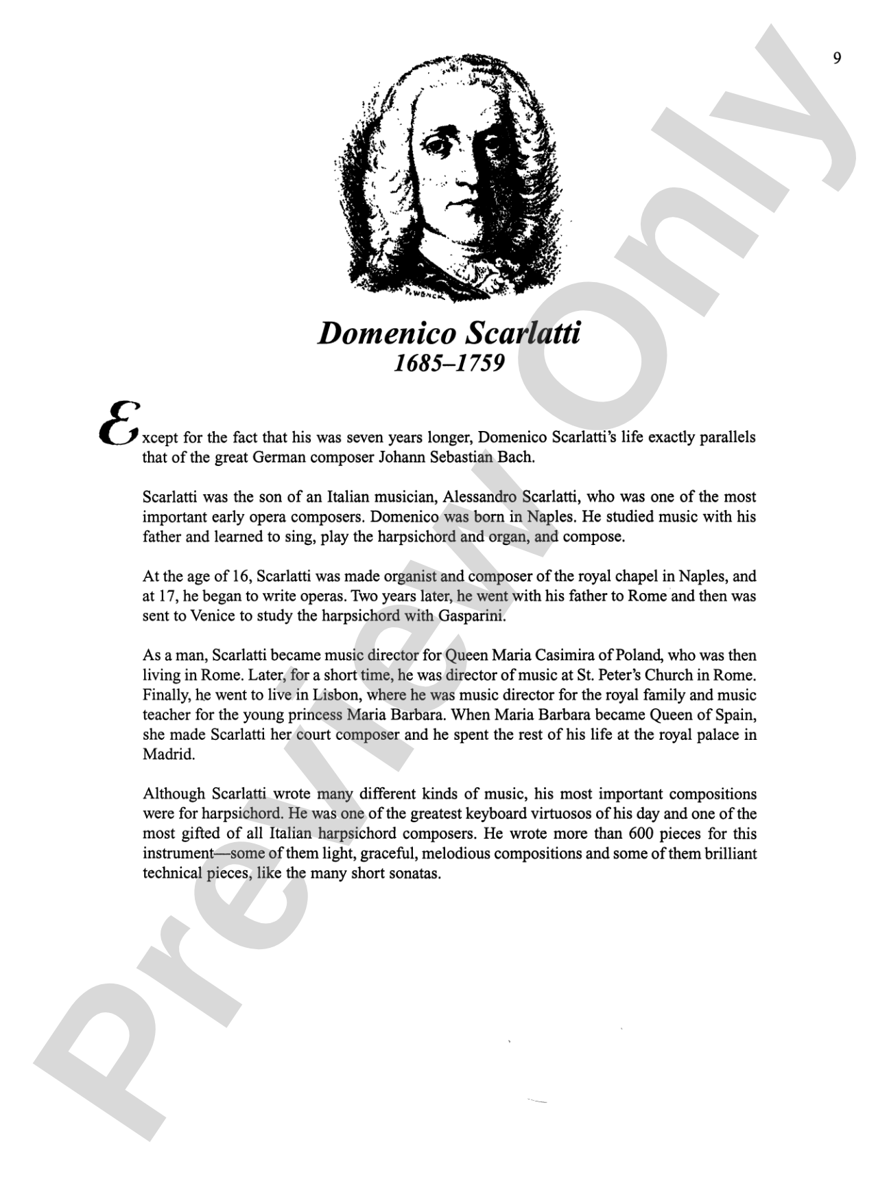 Piano Literature of the 17th, 18th, and 19th Centuries, Book 4: Piano