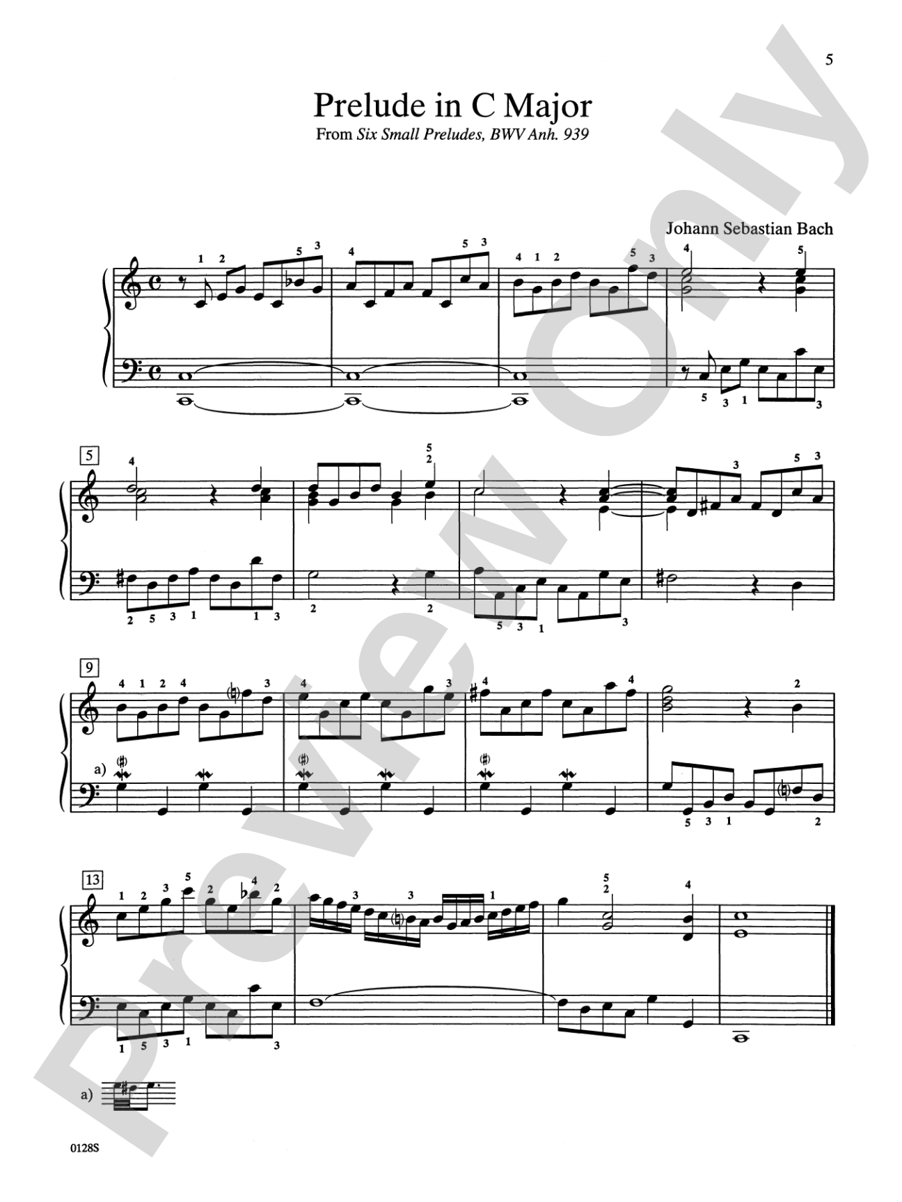 Piano Literature of the 17th, 18th, and 19th Centuries, Book 5: Piano