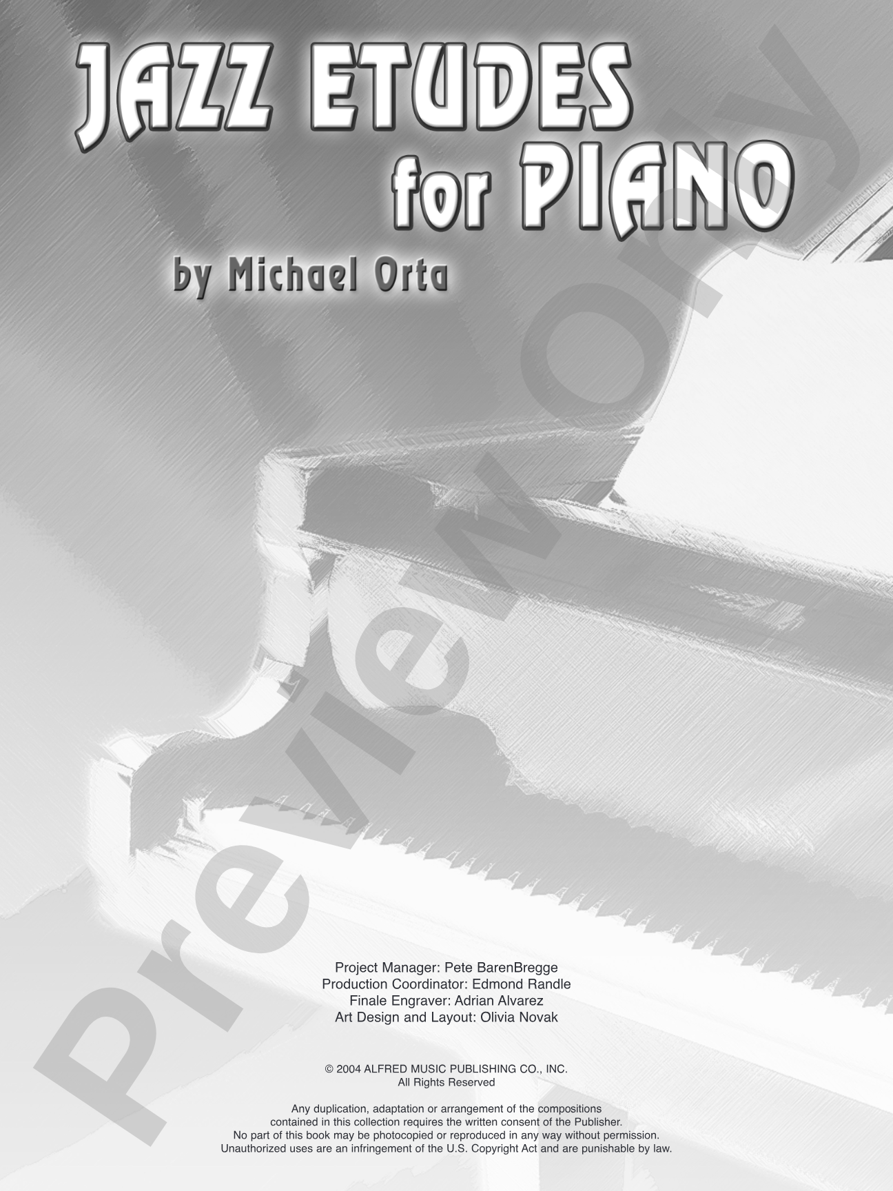 Jazz Etudes for Piano: Piano