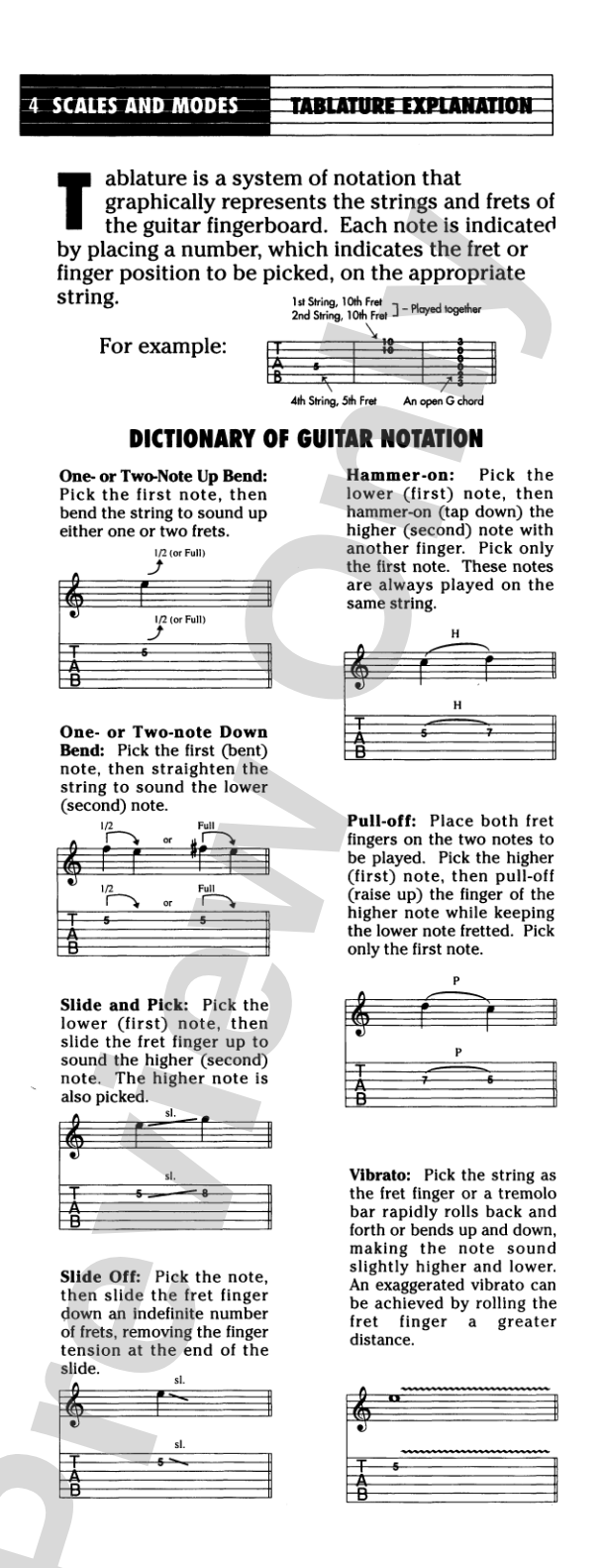 Scales & Modes for Guitar