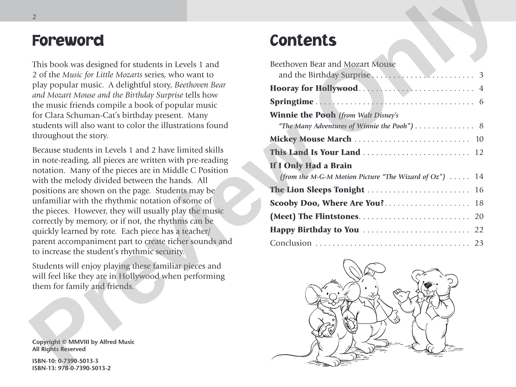 Music for Little Mozarts: Little Mozarts Go to Hollywood, Pop Book 1 & 2: 10 Favorites from TV, Movies, and Radio: Piano