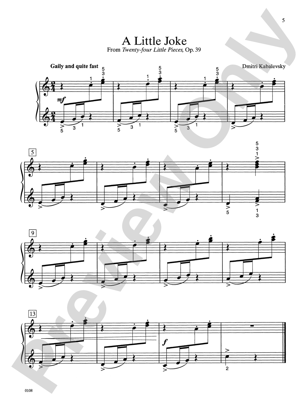 Contemporary Piano Literature, Book 2: Piano