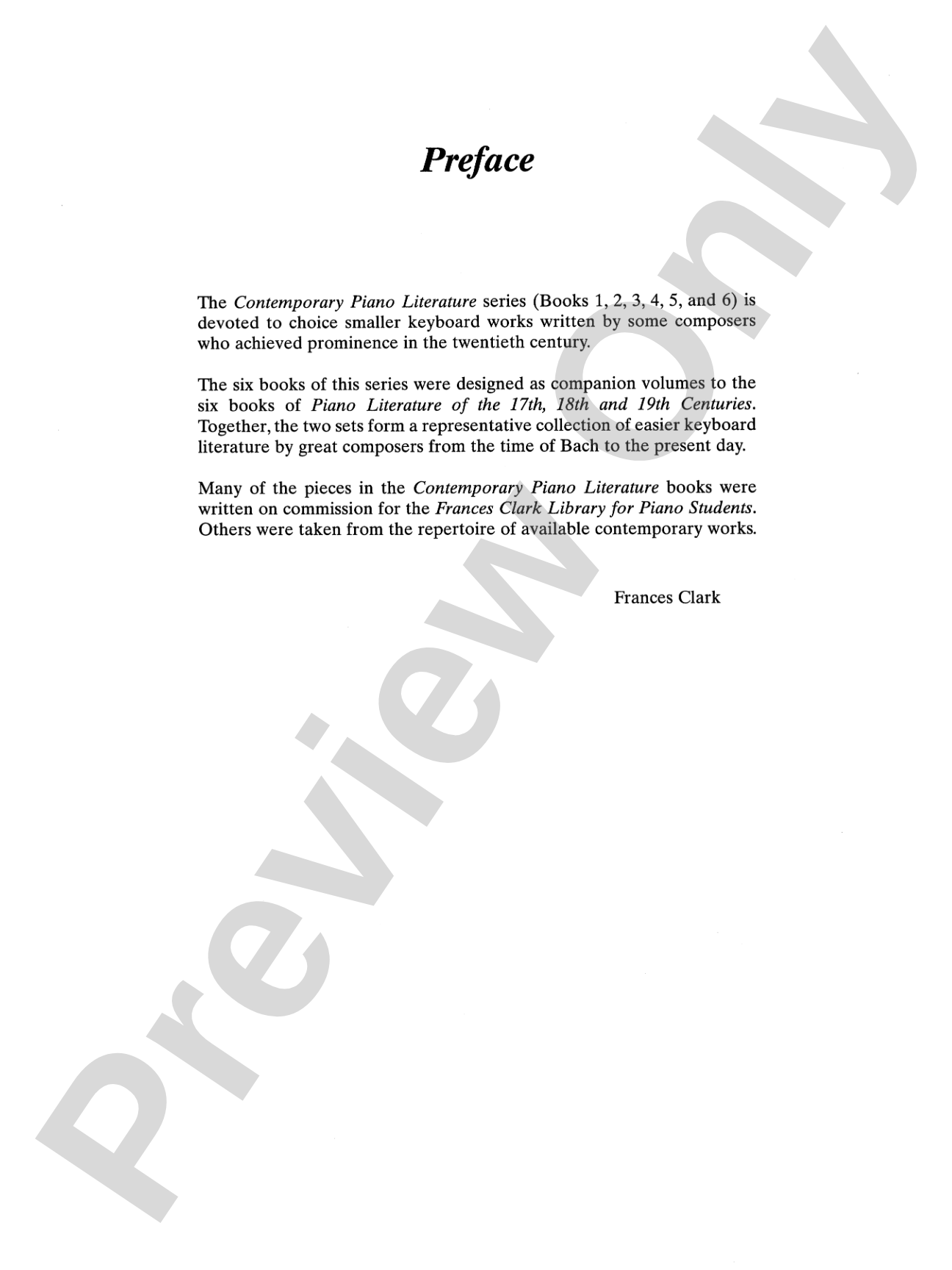 Contemporary Piano Literature, Book 5: Piano