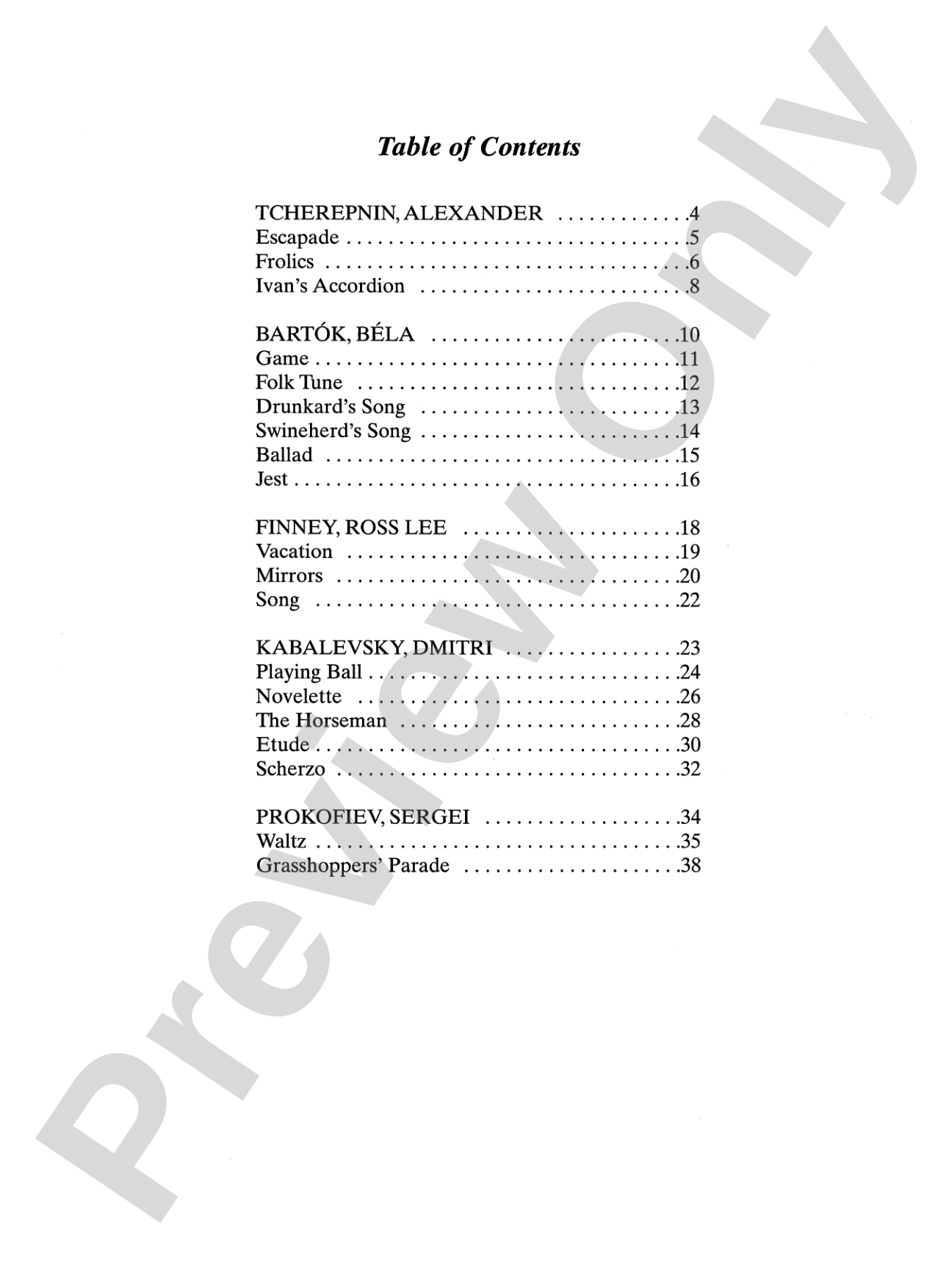 Contemporary Piano Literature, Book 5: Piano