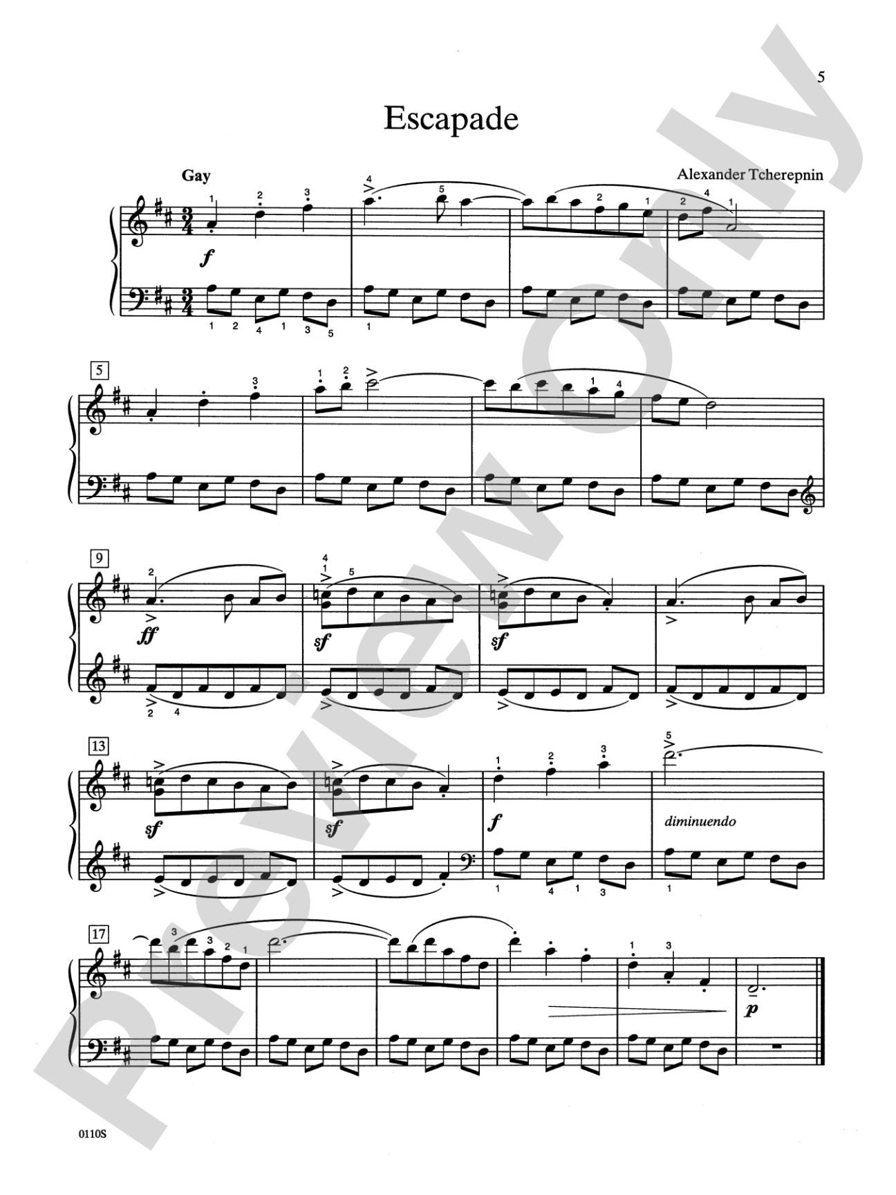 Contemporary Piano Literature, Book 5: Piano