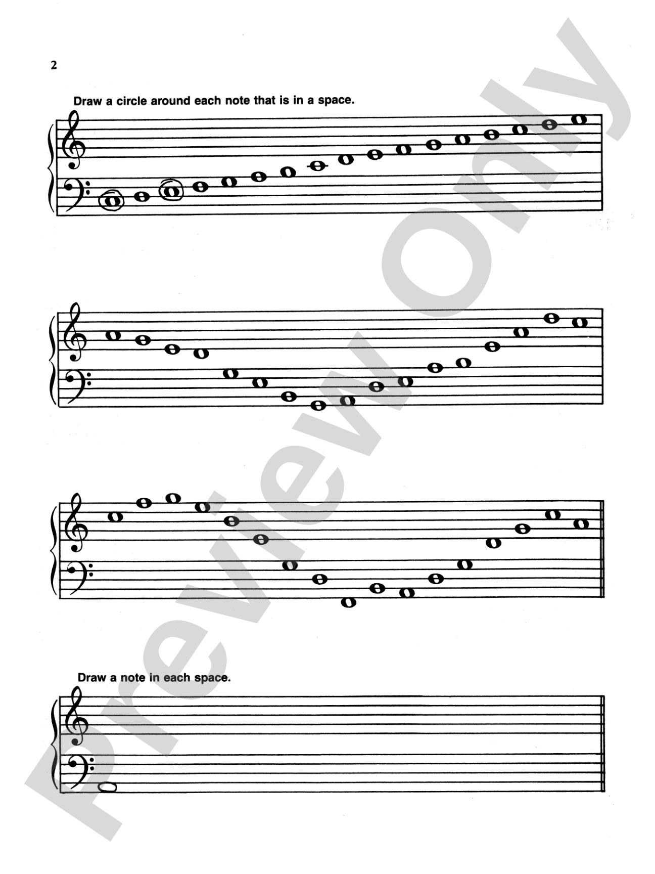 ABC Papers: The Interval Approach to Reading -- A Work and Play Book: Piano