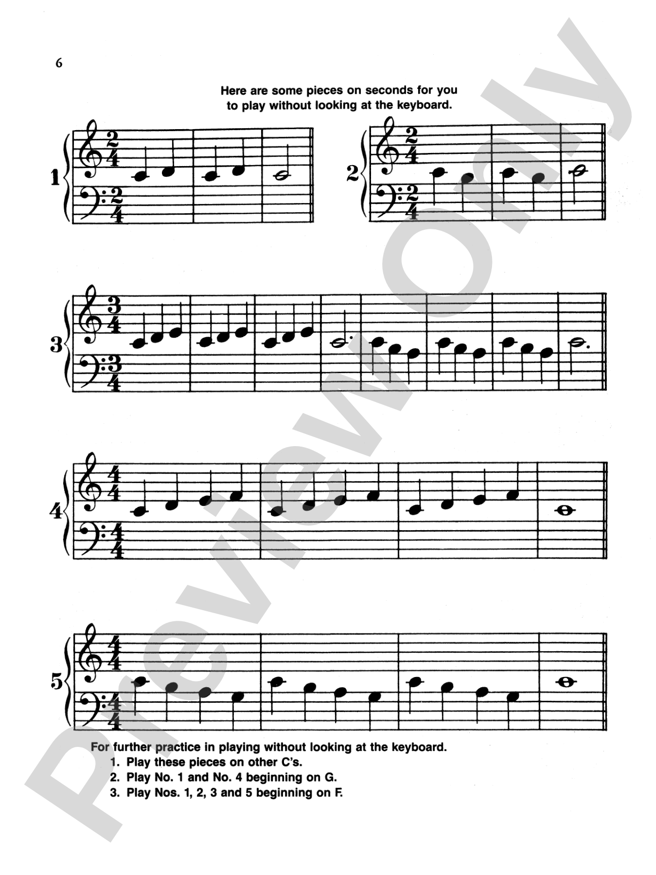 ABC Papers: The Interval Approach to Reading -- A Work and Play Book: Piano