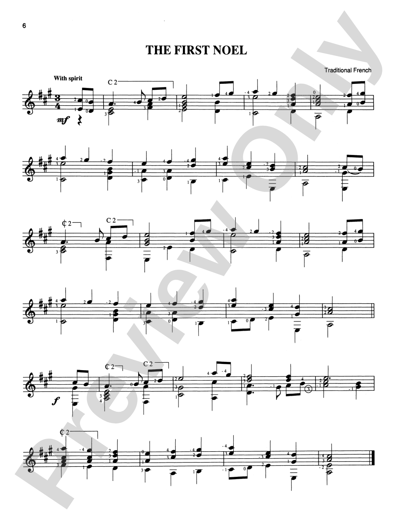 Christmas with Classical Guitar Solos & Duets: Solo Guitar