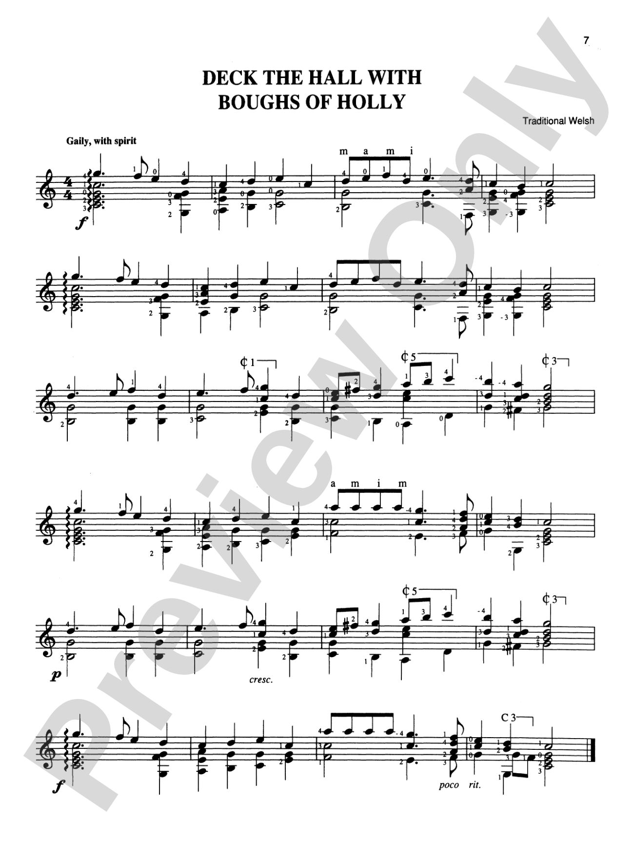 Christmas with Classical Guitar Solos & Duets: Solo Guitar