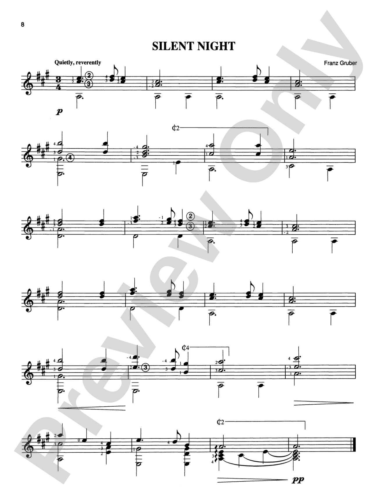 Christmas with Classical Guitar Solos & Duets: Solo Guitar