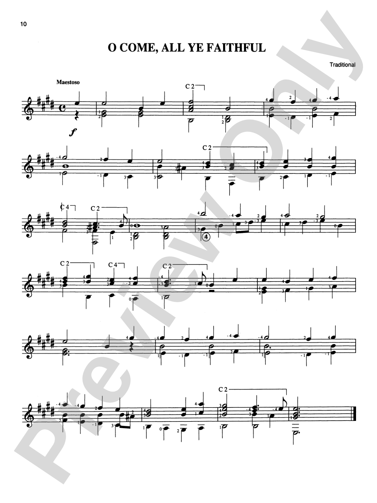 Christmas with Classical Guitar Solos & Duets: Solo Guitar