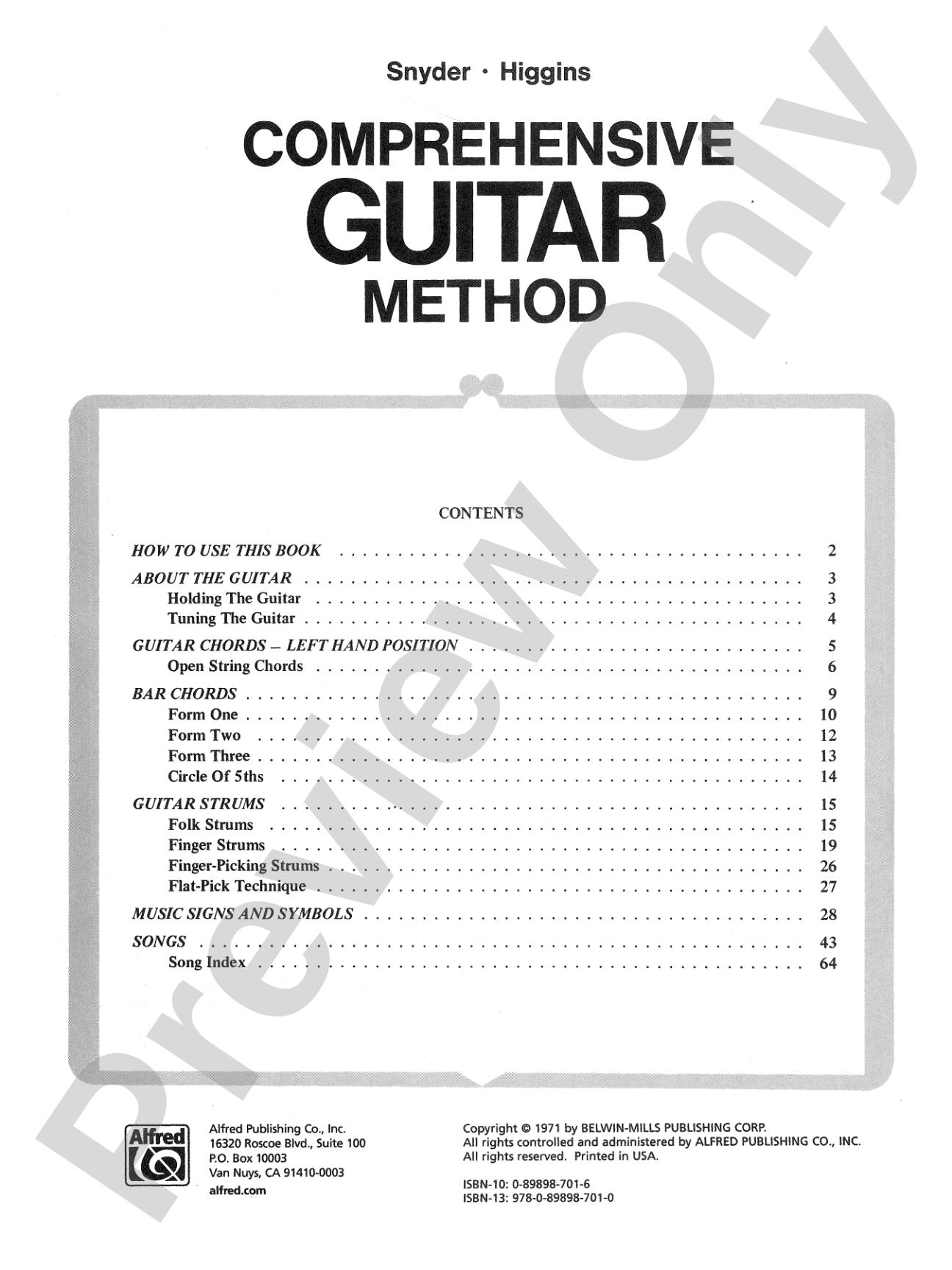 Comprehensive Guitar Method (Student Book): For Classroom and Individual Instruction