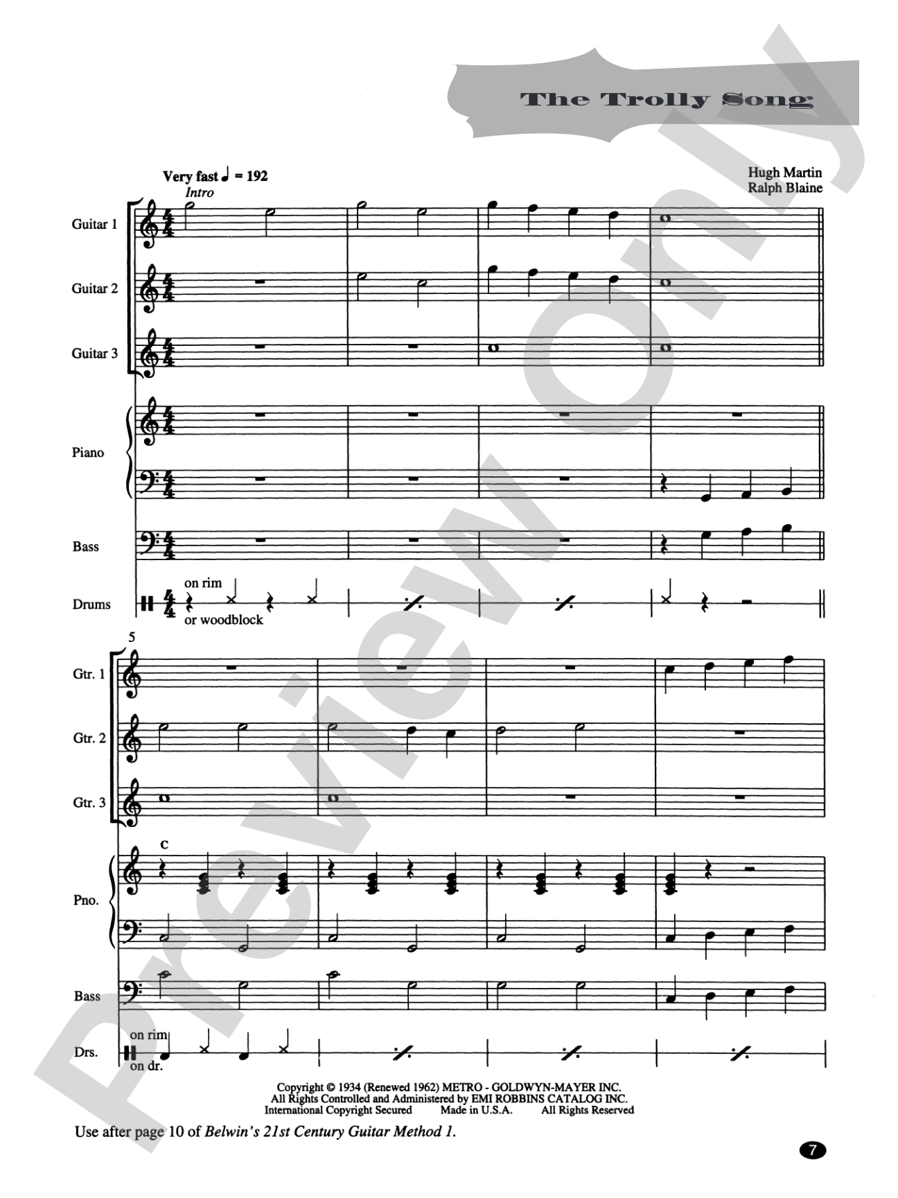 Belwin's 21st Century Guitar Ensemble 1: The Most Complete Guitar Course Available