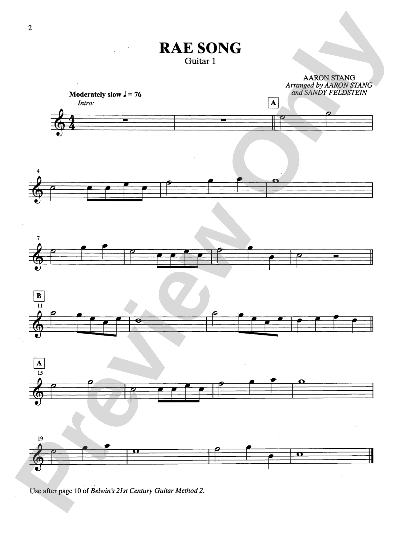 Belwin's 21st Century Guitar Ensemble 2 (Student Book): The Most Complete Guitar Course Available