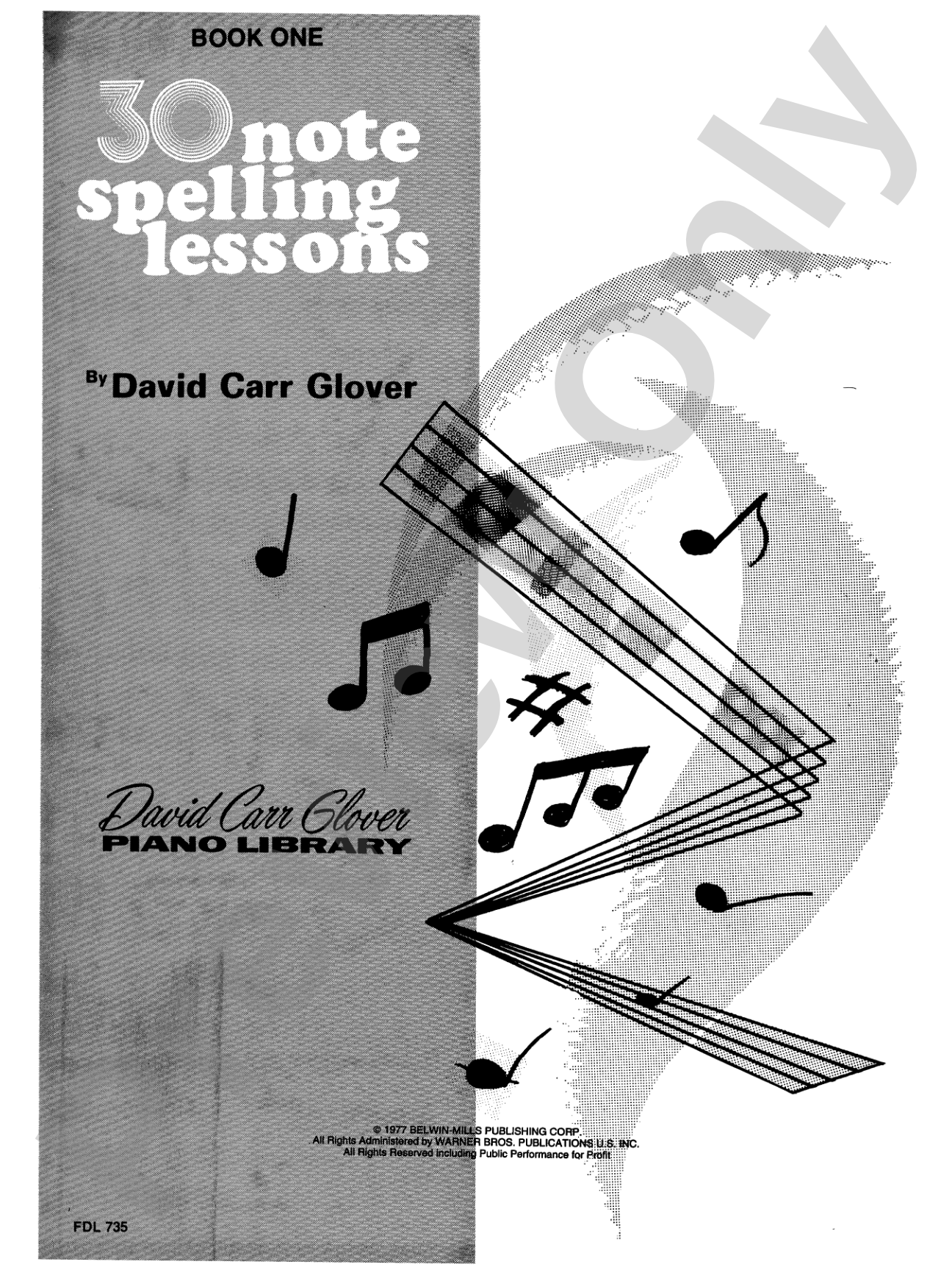 30 Notespelling Lessons, Level 1: Piano