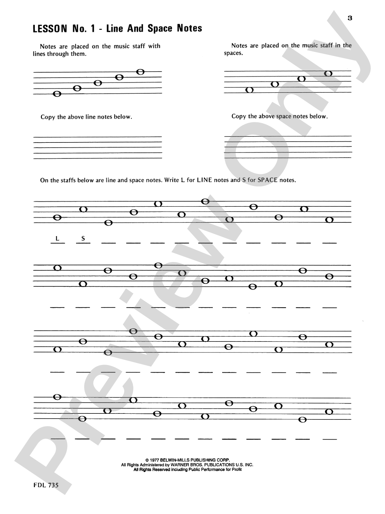 30 Notespelling Lessons, Level 1: Piano