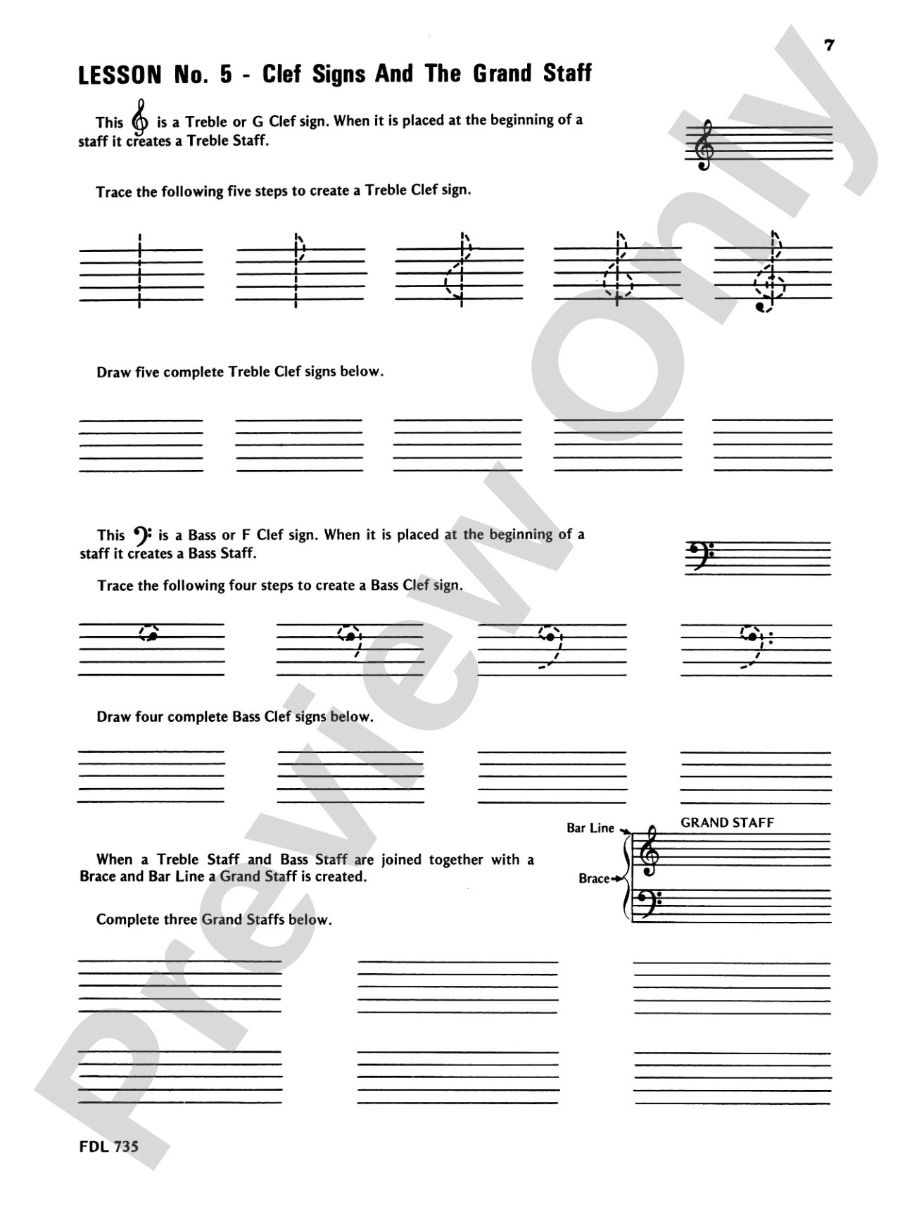 30 Notespelling Lessons, Level 1: Piano