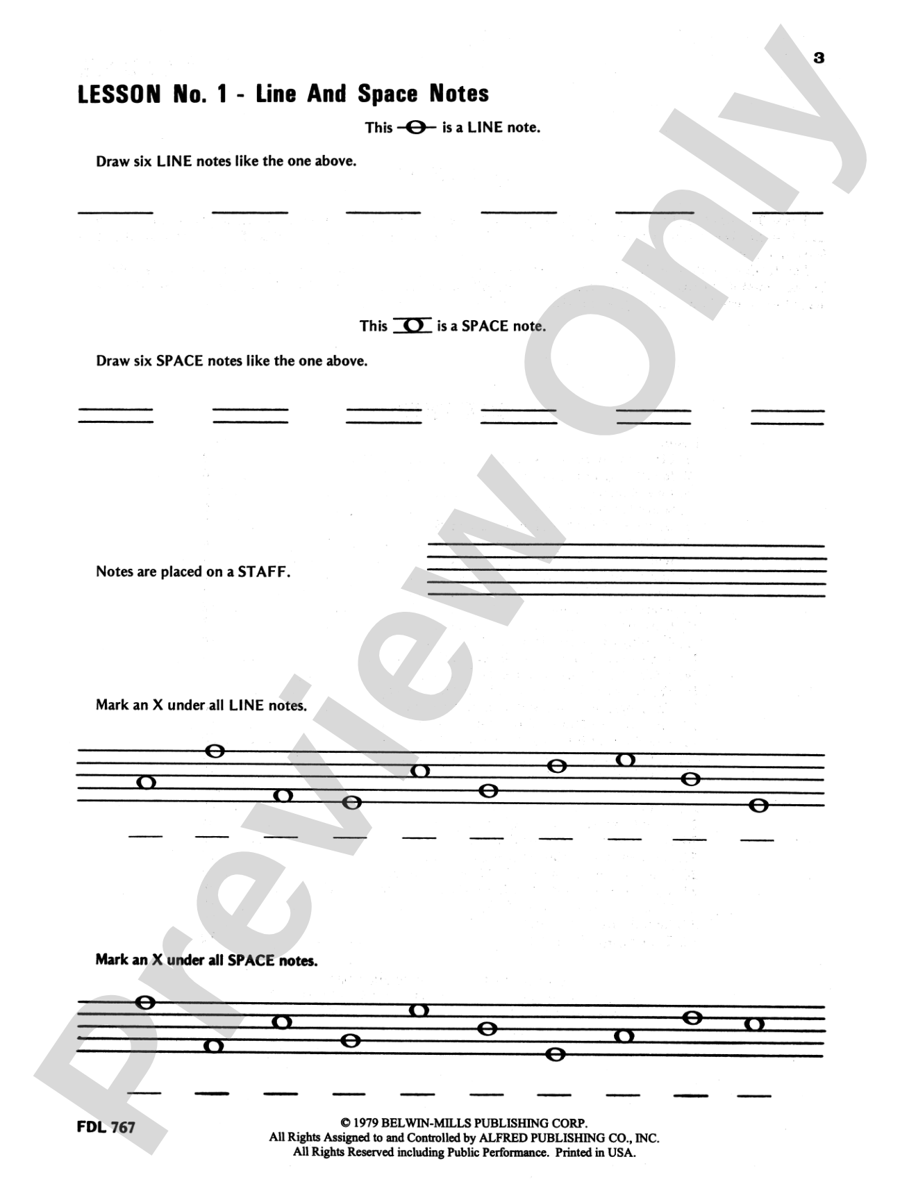 30 Notespelling Lessons, Primer: Piano