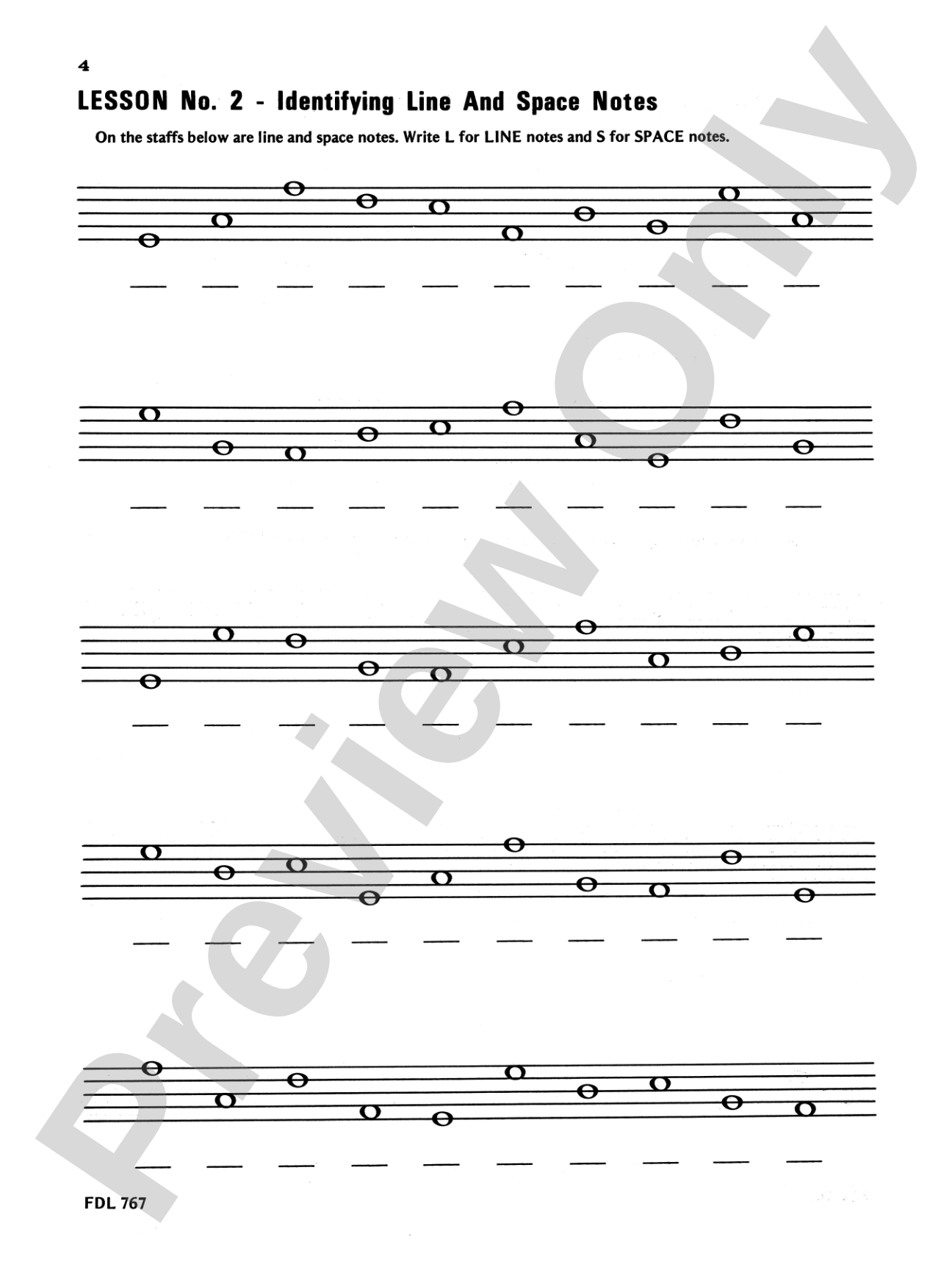 30 Notespelling Lessons, Primer: Piano