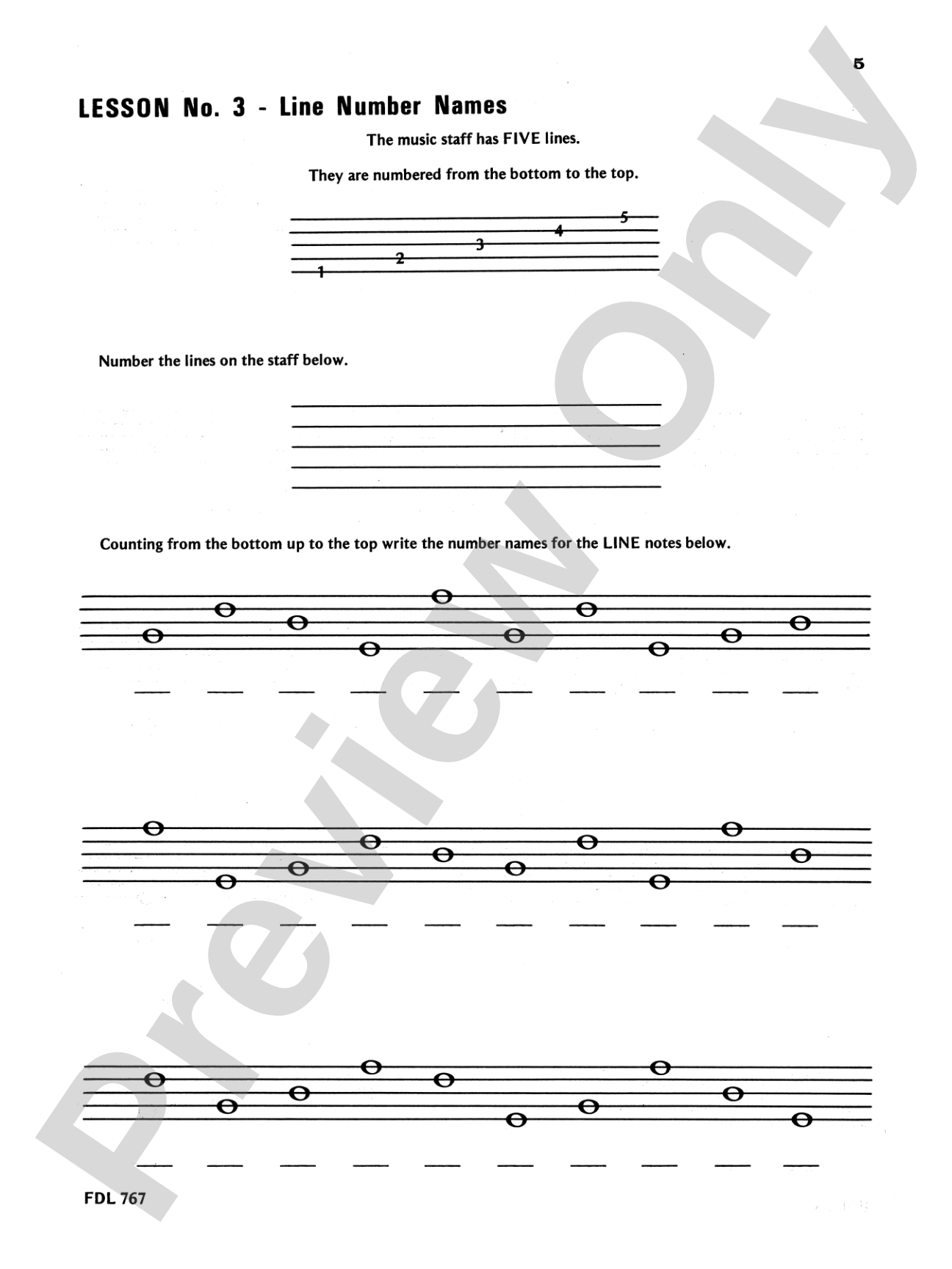 30 Notespelling Lessons, Primer: Piano