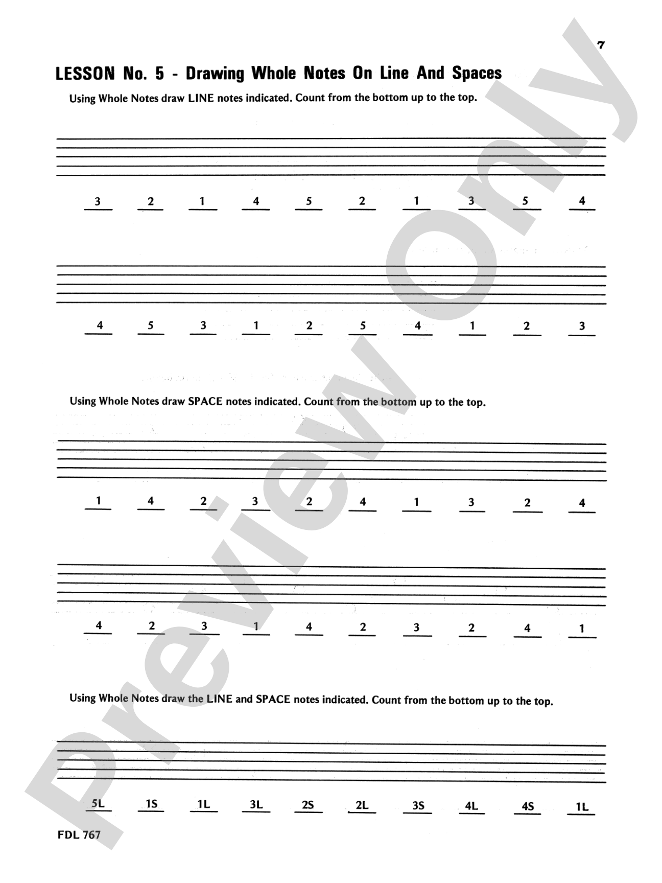 30 Notespelling Lessons, Primer: Piano