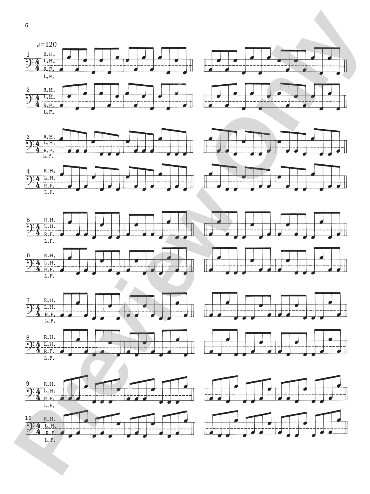 4-Way Coordination: A Method Book for the Development of Complete Independence on the Drum Set